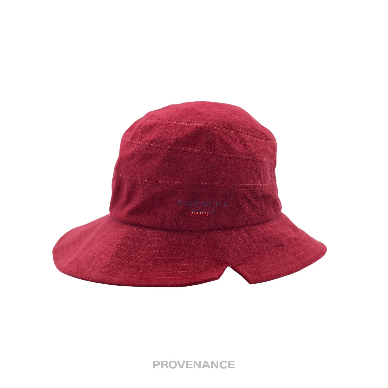 ? Givenchy 4G Asymmetric Bucket Hat - Red White Patchwork Givenchy 4G denim bucket hat Givenchy main image 2