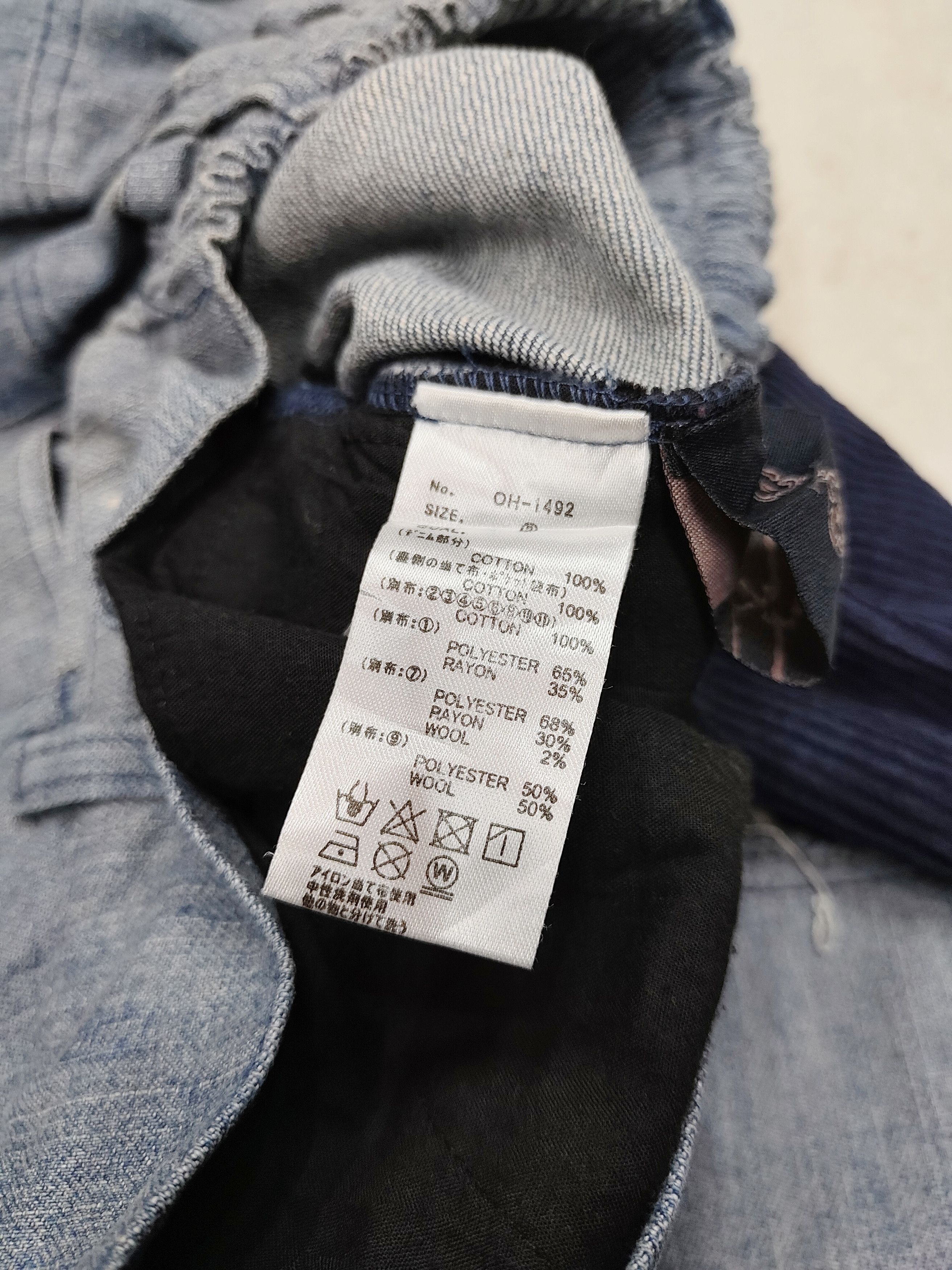 Japanese Brand KOHAKU🇯🇵 Pacthwork Multi Pabric Repairwork Denim Pants Size US 32 / EU 48 - 7 Thumbnail