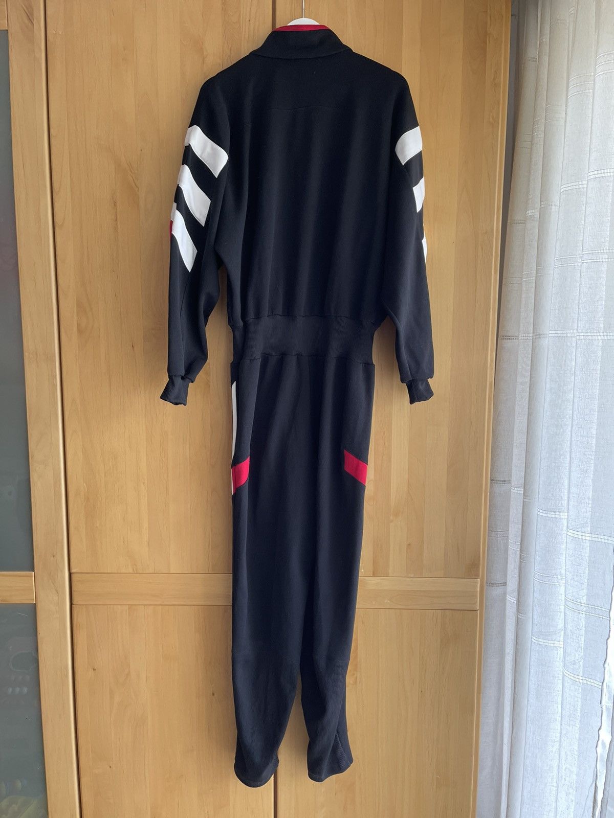 Adidas Vintage 90s Adidas One-Piece Tracksuit / Jumpsuit - Rare Size 50L - 2 Thumbnail