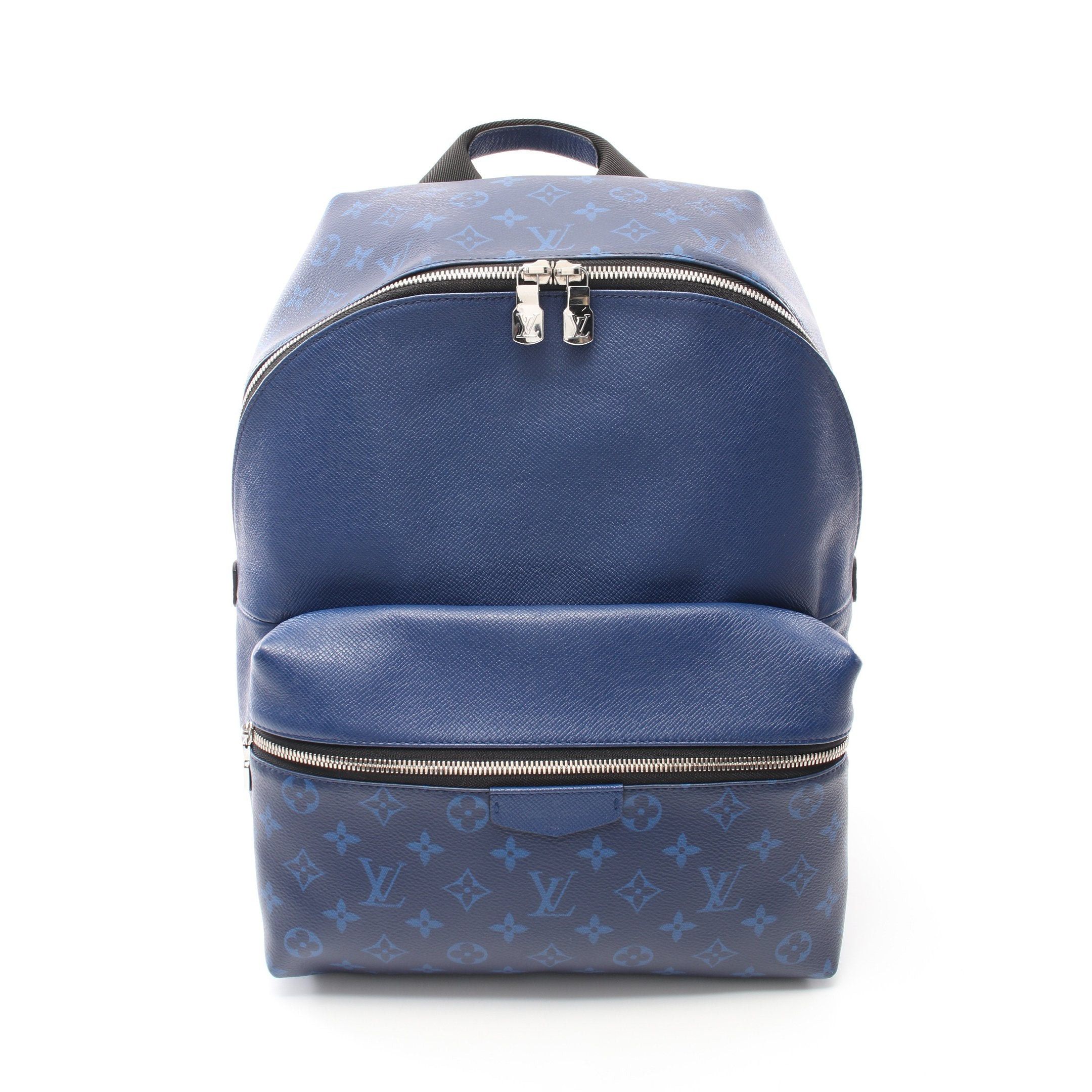 Louis Vuitton Louis Vuitton Taigarama Discovery Backpack Rucksack Leather Dark Blue Size ONE SIZE - 1 Thumbnail