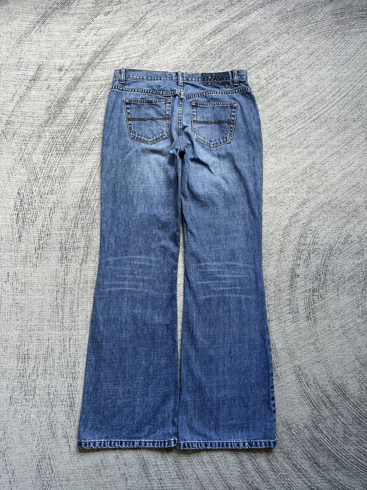 Express Vintage Express Stud Flare Jeans Size US 32 / EU 48 - 3 Thumbnail