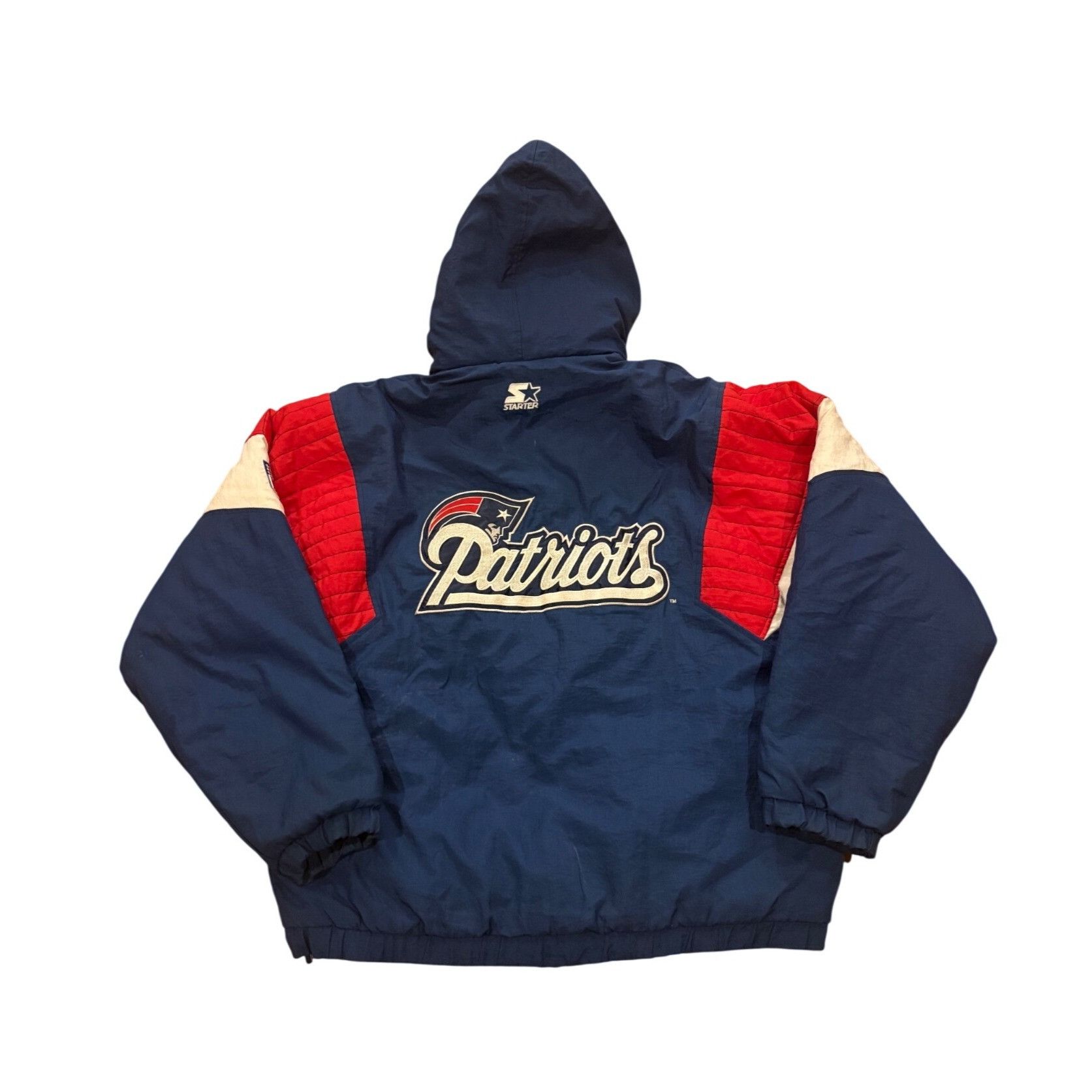 Starter Vintage 90s Starter New England Patriots NFL Pro Line Anorak Size US XL / EU 56 / 4 - 2 Thumbnail