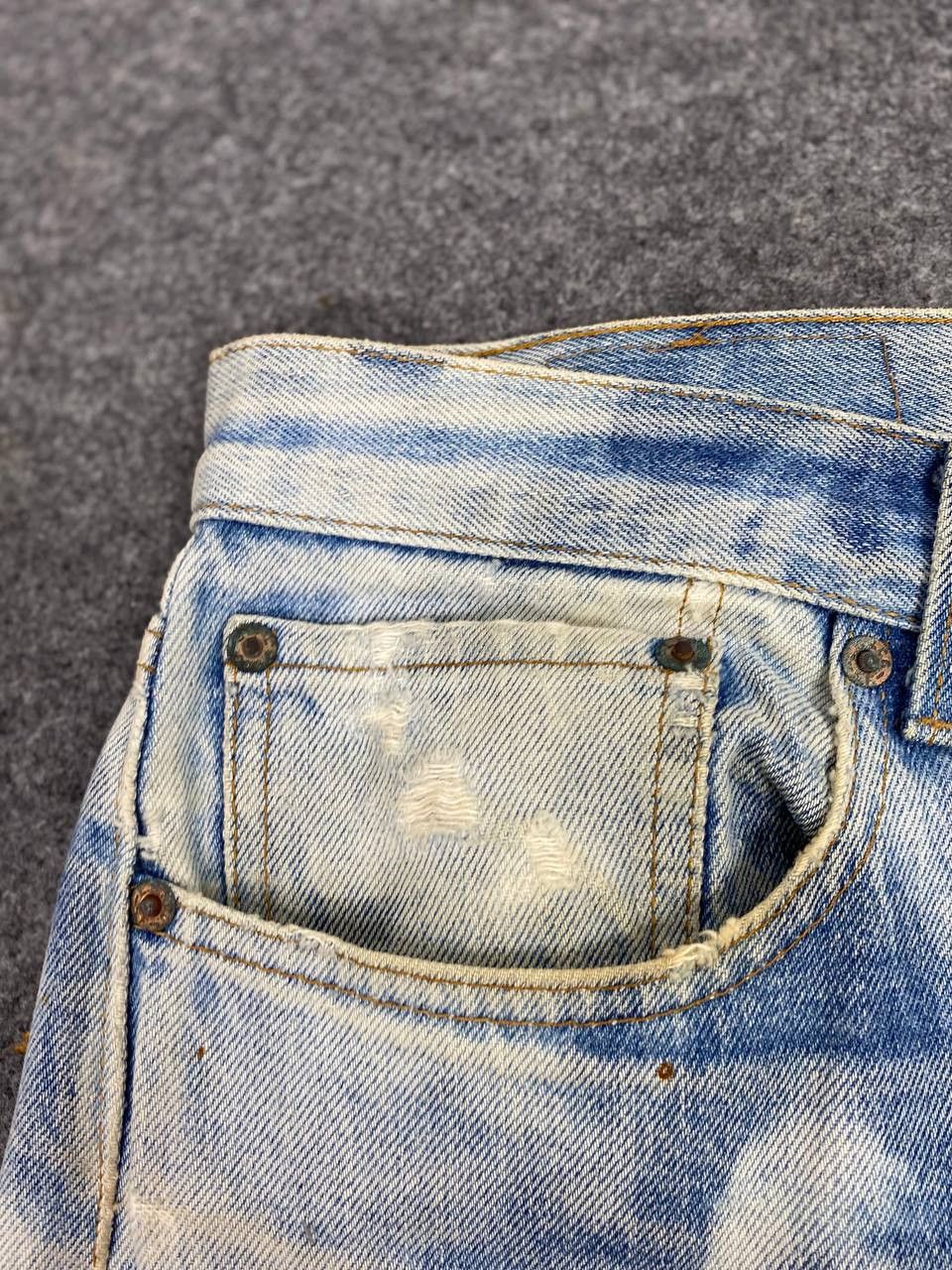 Levi's vintage levis 501 acid wash distressed denim nice design Size US 34 / EU 50 - 14 Thumbnail