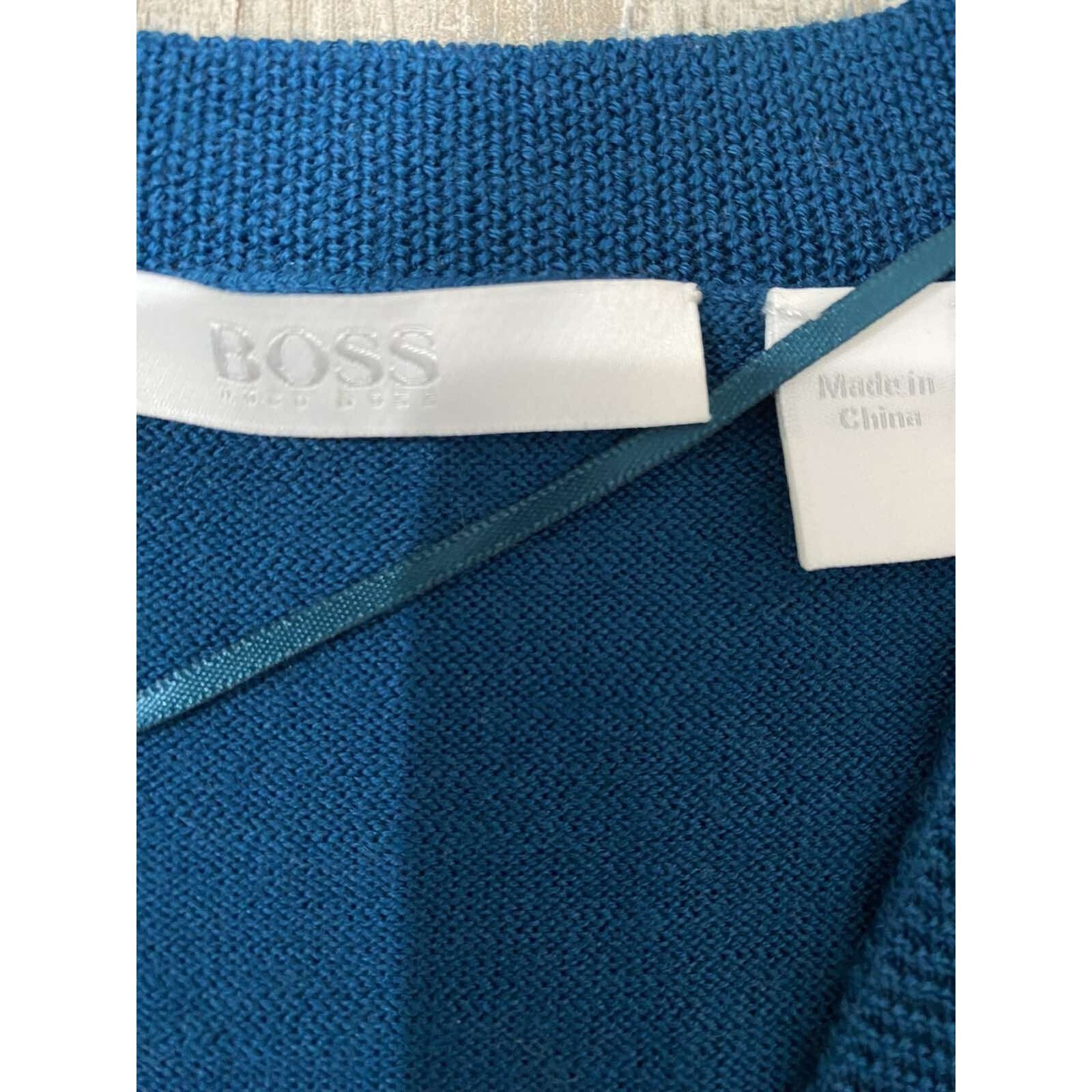 Hugo Boss HUGO BOSS 100% Virgin Sweater green Size S A001371 Size S / US 4 / IT 40 - 5 Thumbnail