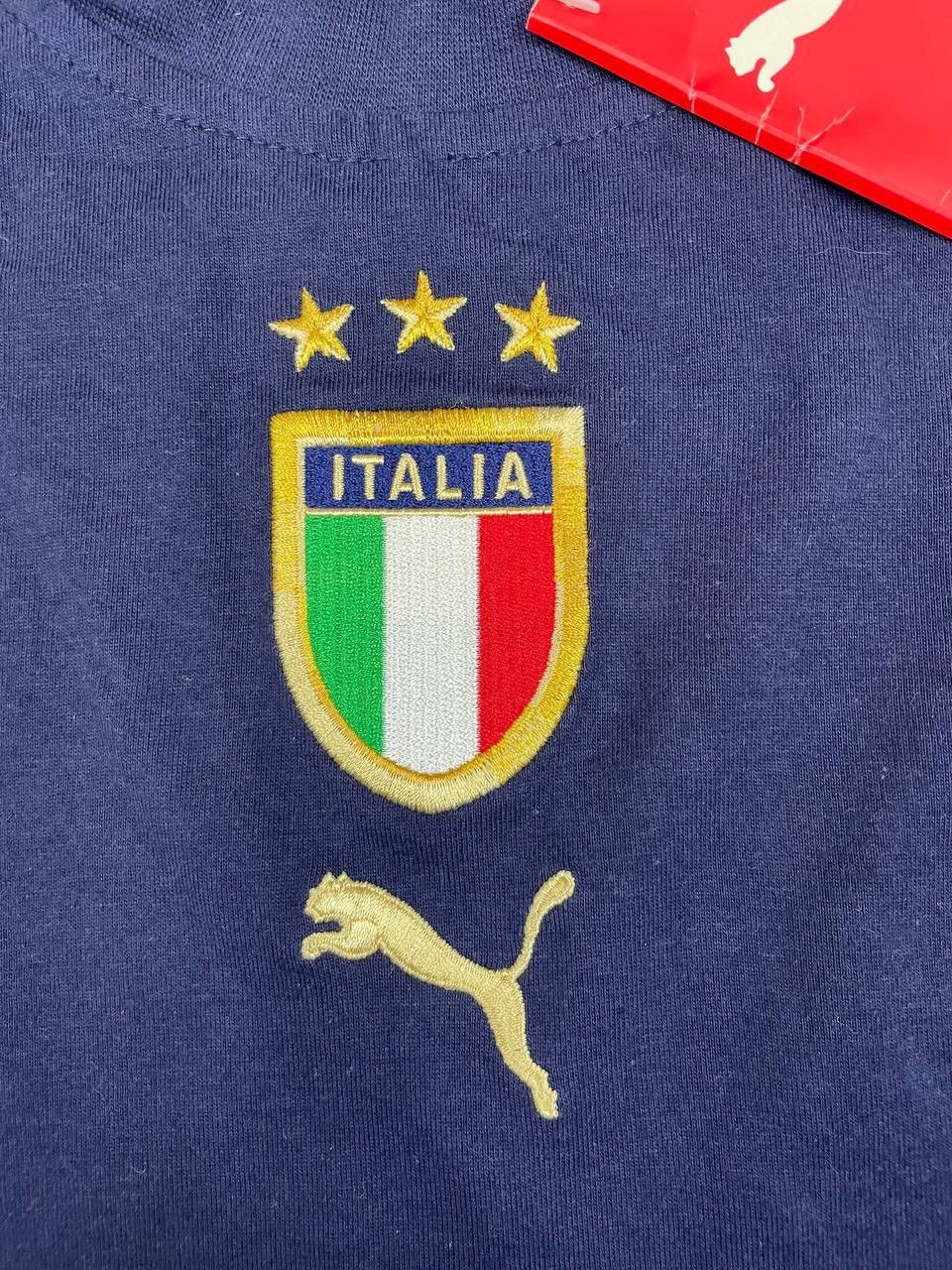 Puma Puma NWT Men Long Sleeve T-Shirt Italia Navy Blue Size XL Size US XL / EU 56 / 4 - 4 Thumbnail