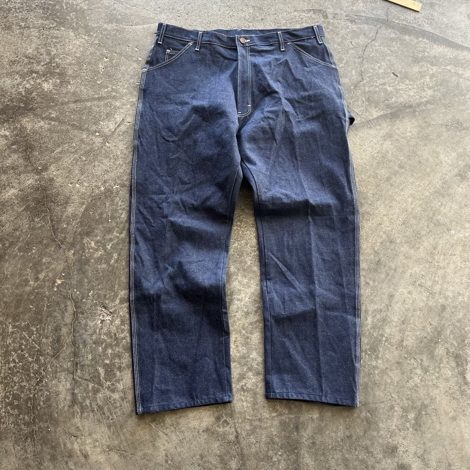 Dickies Vintage Dickies Dark Wash Denim Carpenter Jeans Size 38 X 30 Size US 38 / EU 54 - 3 Thumbnail