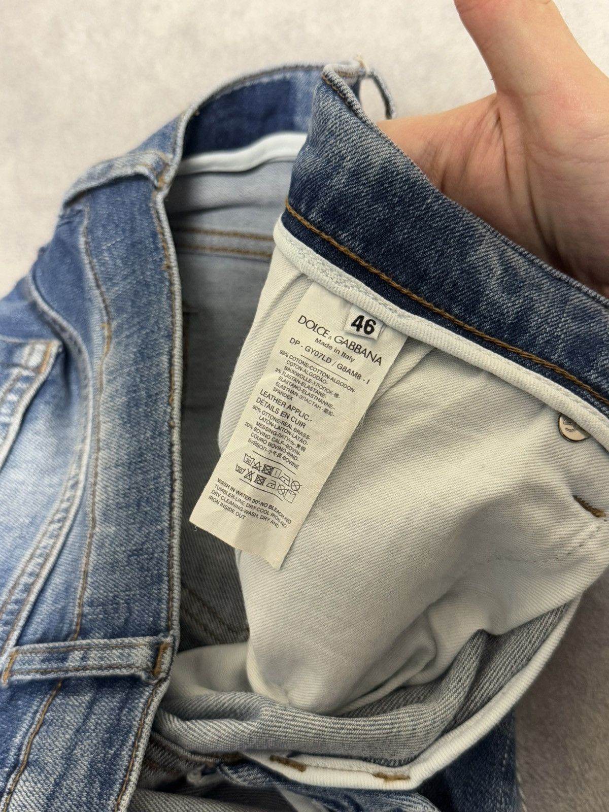 Dolce & Gabbana × Vintage Vintage Dolce & Gabbana distressed jeans denim pants M 46 Size US 30 / EU 46 - 13 Thumbnail