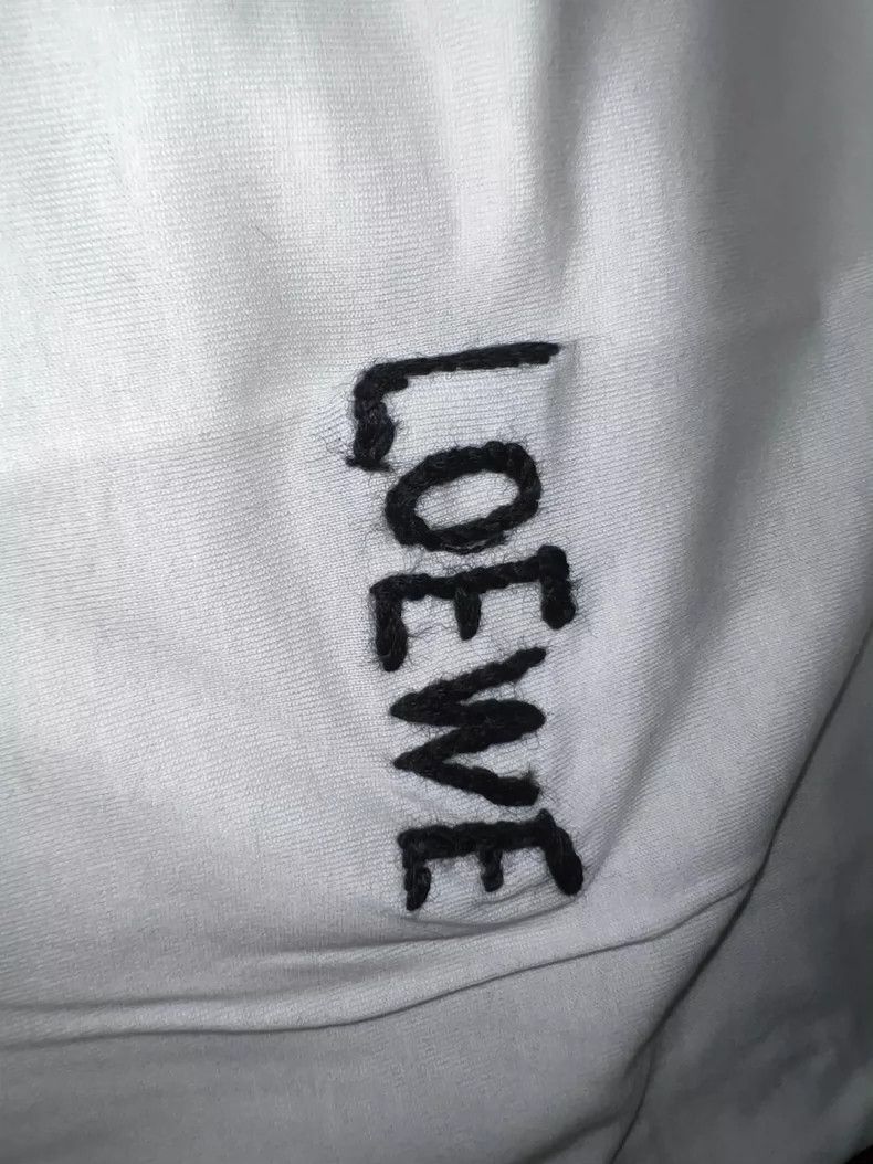 Loewe LOEWE White short sleeves with embroidery logo Size US M / EU 48-50 / 2 - 6 Thumbnail