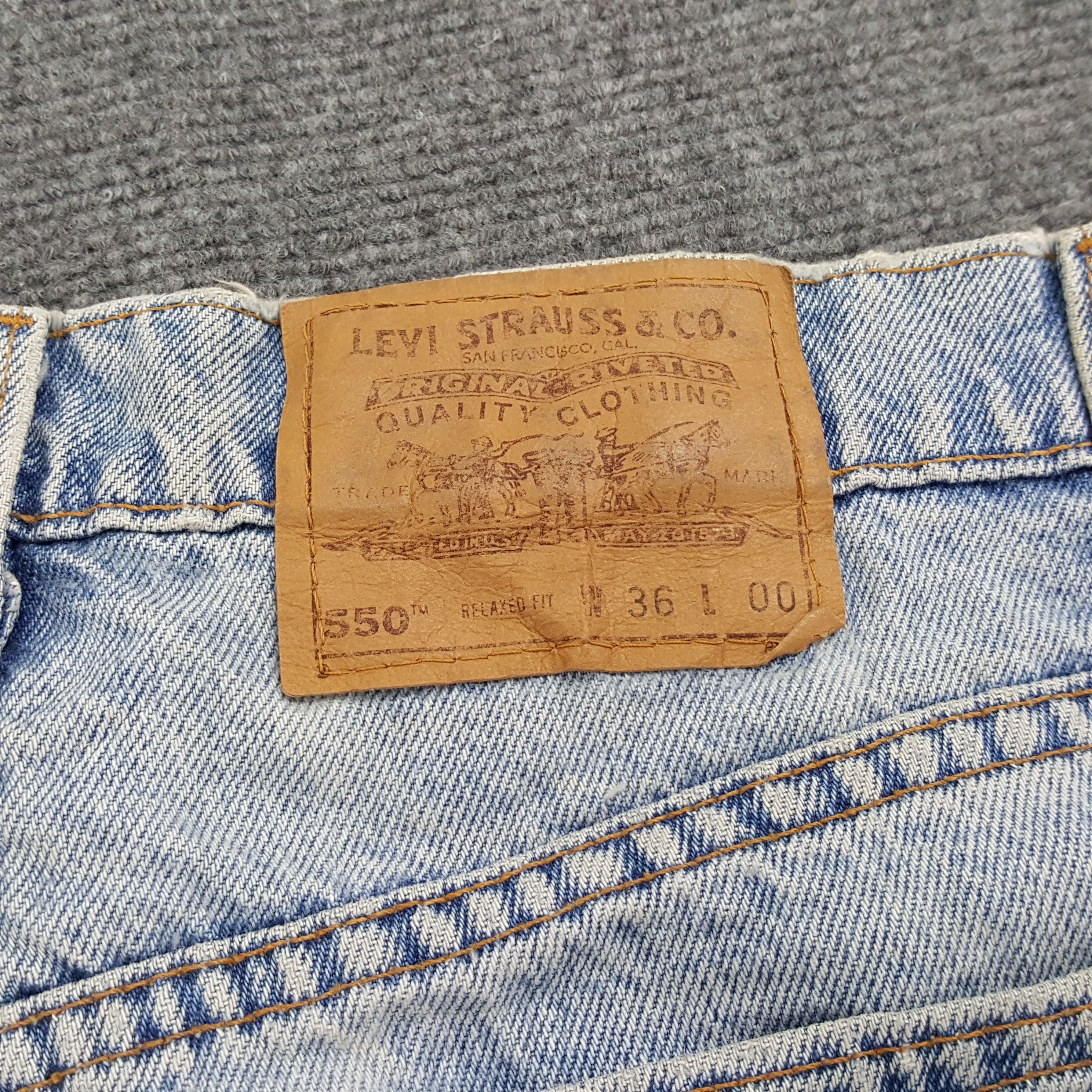 Levi's × Vintage LEVI'S 550 American Denim Style Short Jeans Size US 34 / EU 50 - 14 Thumbnail