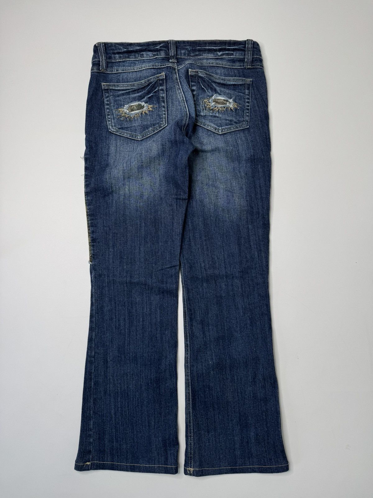 If Six Was Nine Vintage avant garde bootcut flared camo jeans if6was9 sk8 Size US 30 / EU 46 - 5 Thumbnail