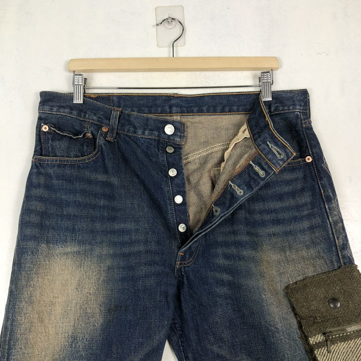 Levi's 🔥VINTAGE LEVIS DENIM JEANS RARE DESIGN COMME CA ISM JAPAN Size US 34 / EU 50 - 15 Thumbnail