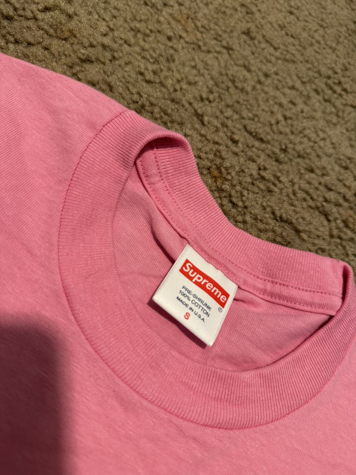 Supreme Supreme pink box tee Size US S / EU 44-46 / 1 - 2 Thumbnail