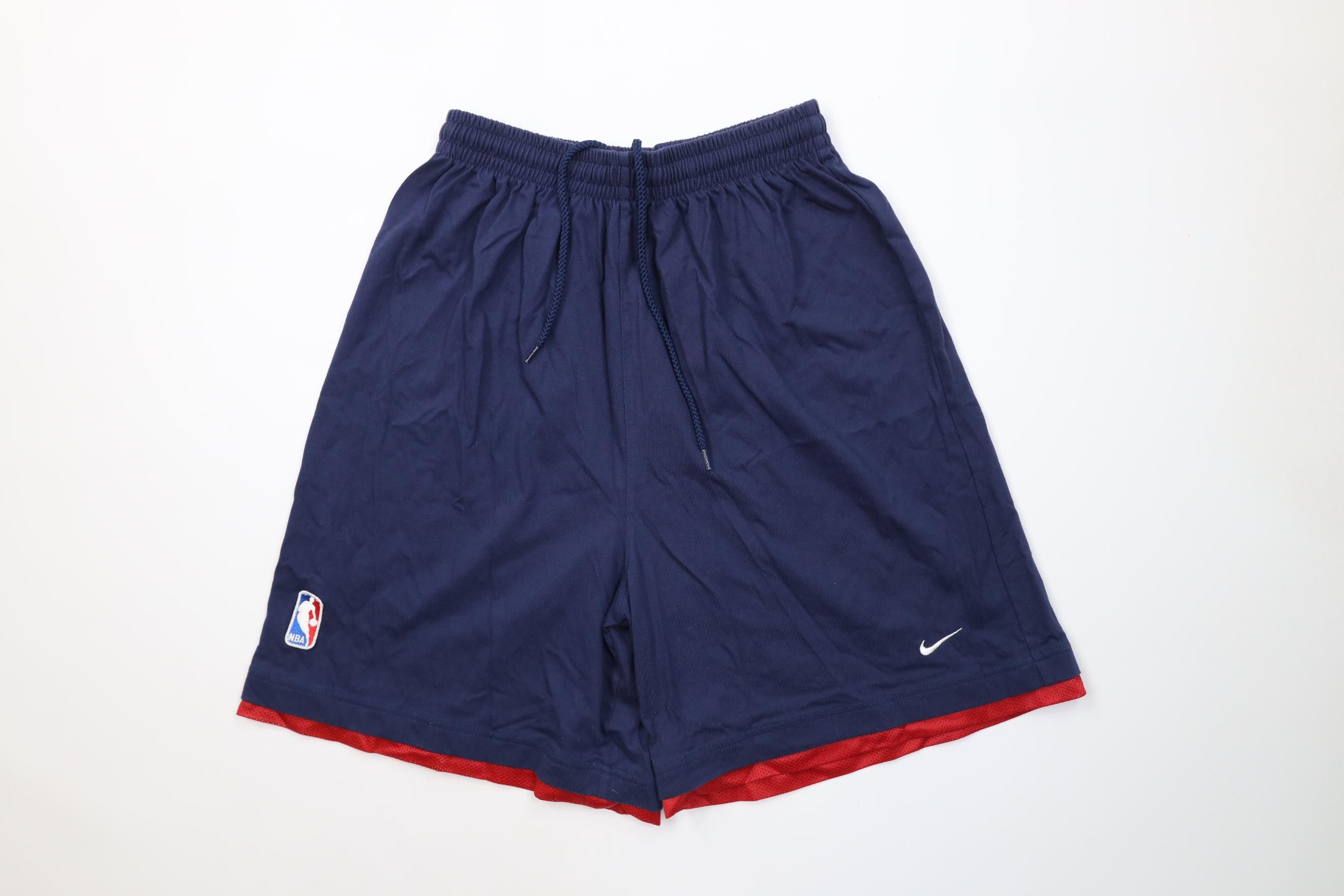 Nike Vintage 90s Y2K Nike NBA Pistons Basketball Shorts Blue Size US 30 / EU 46 - 1 Thumbnail