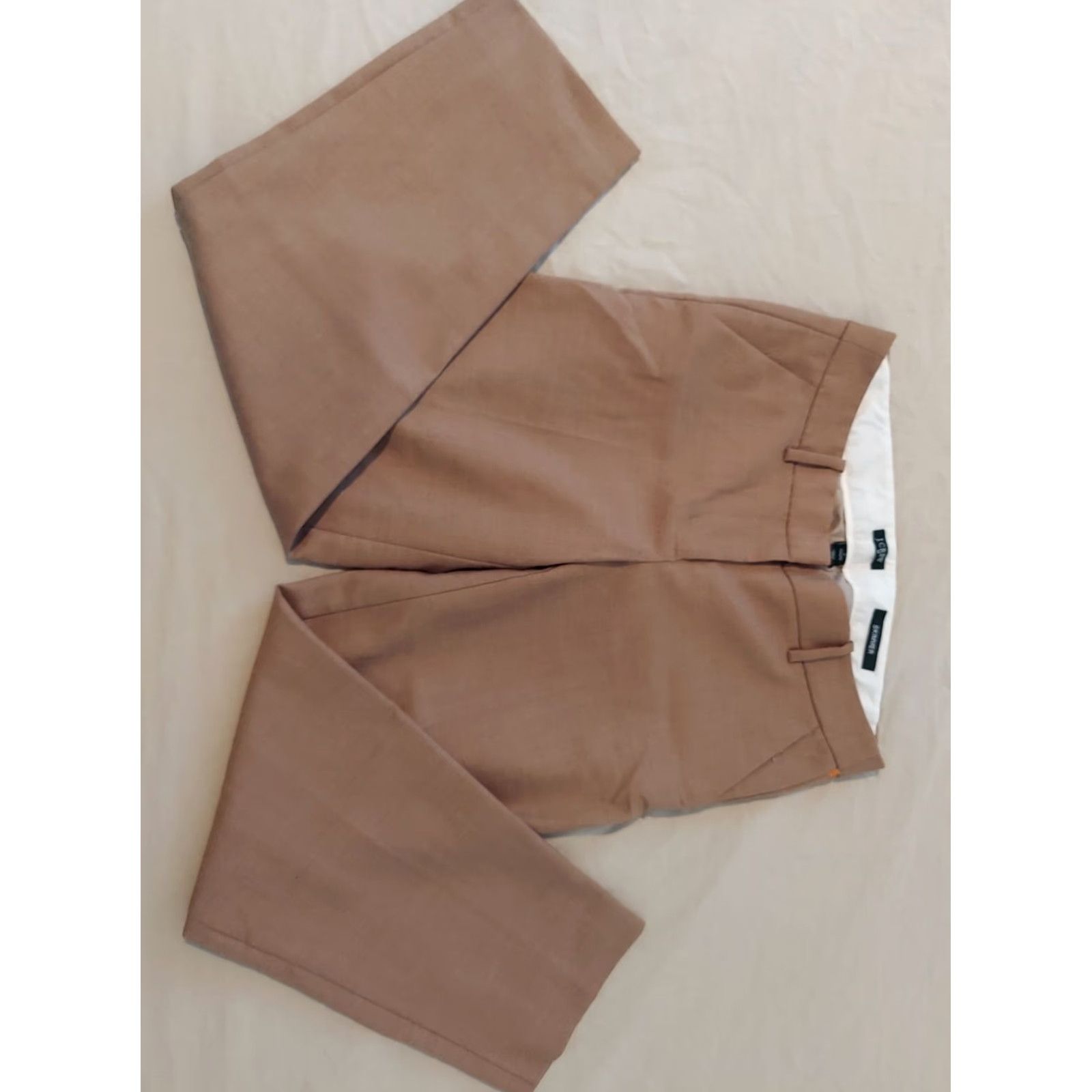 J.Crew J.CREW Dress Pants 2 Womens Beige Khaki Wool Chino Slacks Trouser Cotton Slack Size 26" / US 2 / IT 38 - 4 Thumbnail