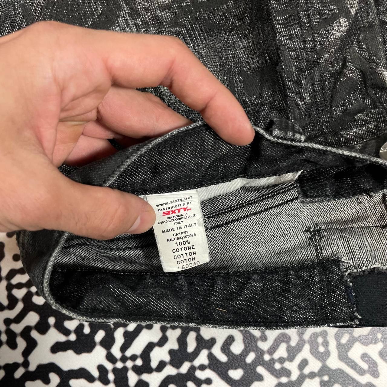 Energie Vintage Y2K Energie Miss Sixty Monogram Avant Garde Jeans Size US 34 / EU 50 - 15 Thumbnail