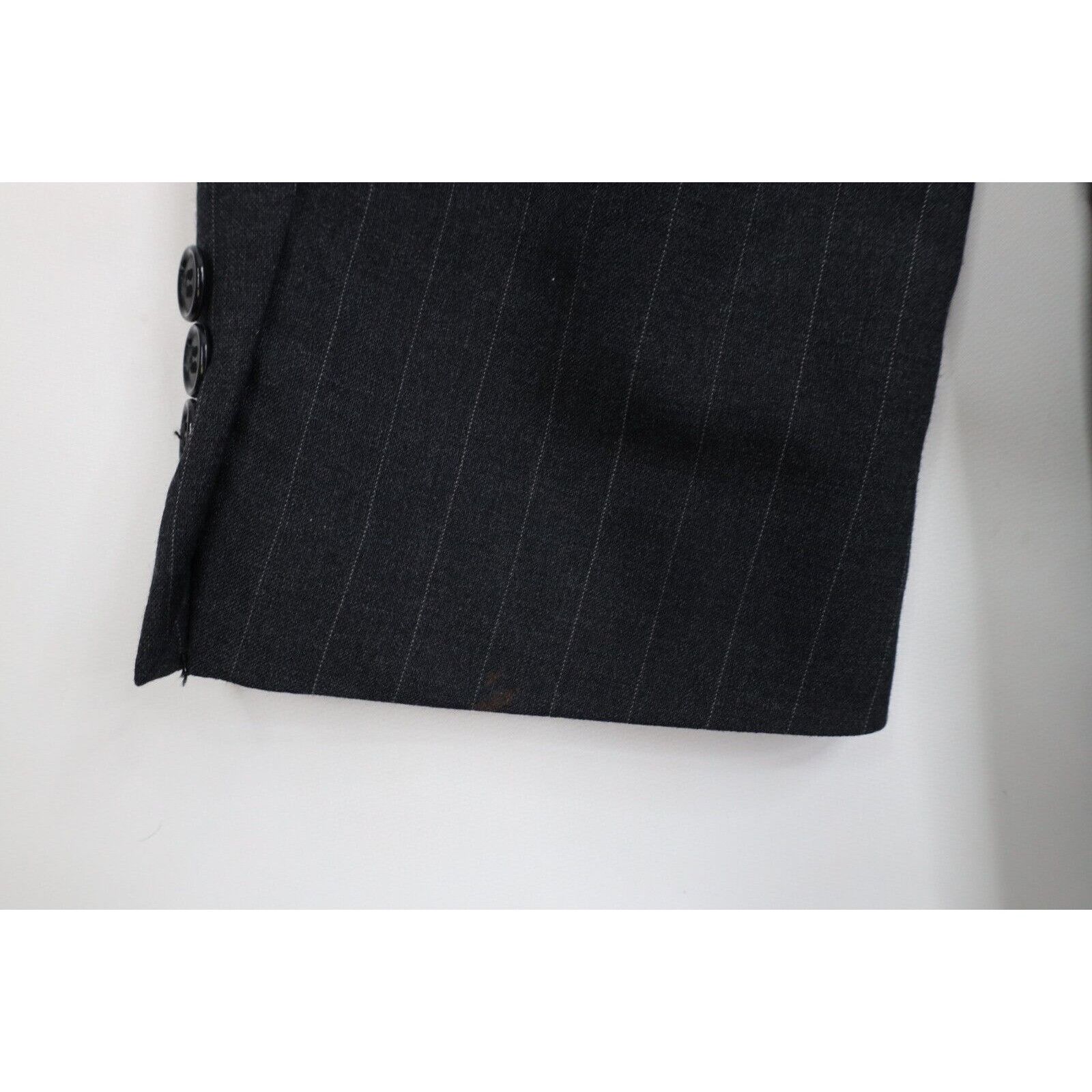 Vintage Vintage 70s Savile Row Hardy Amies Pinstriped Wool Suit Size 44L - 12 Thumbnail