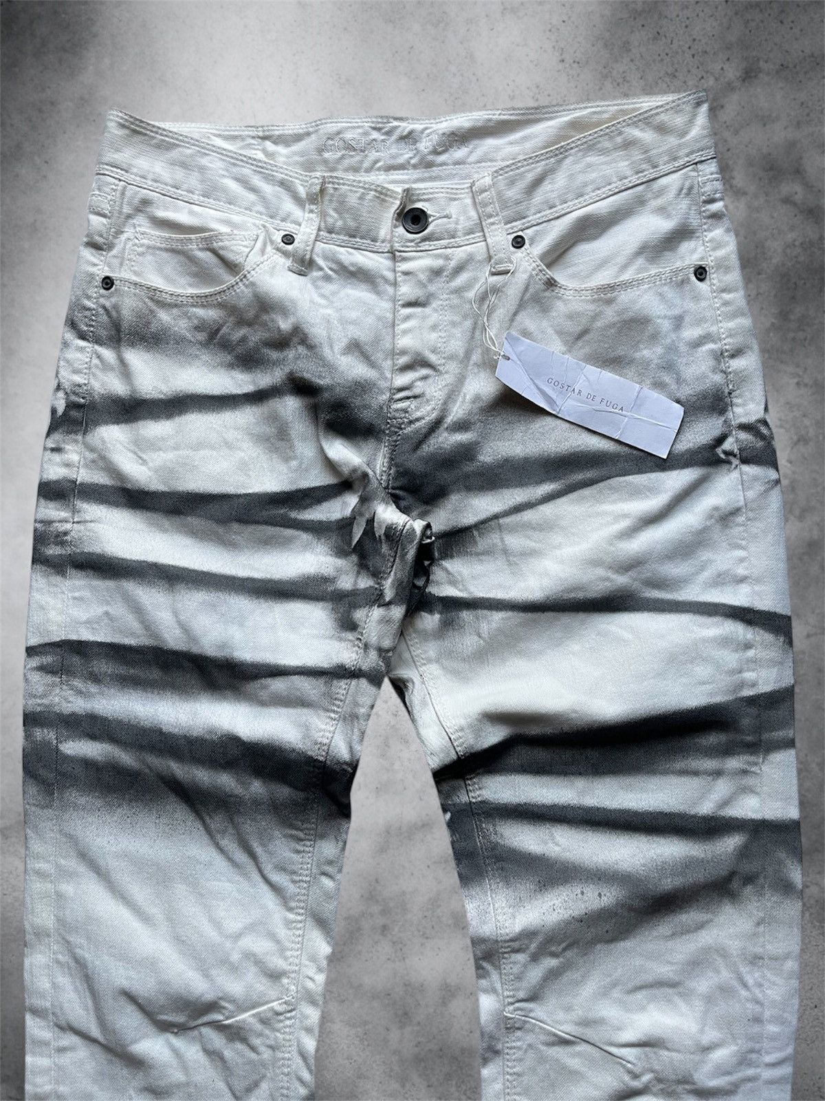 GOSTAR DE FUGA 2000s Fuga skinny zebra jeans Size US 31 - 4 Thumbnail