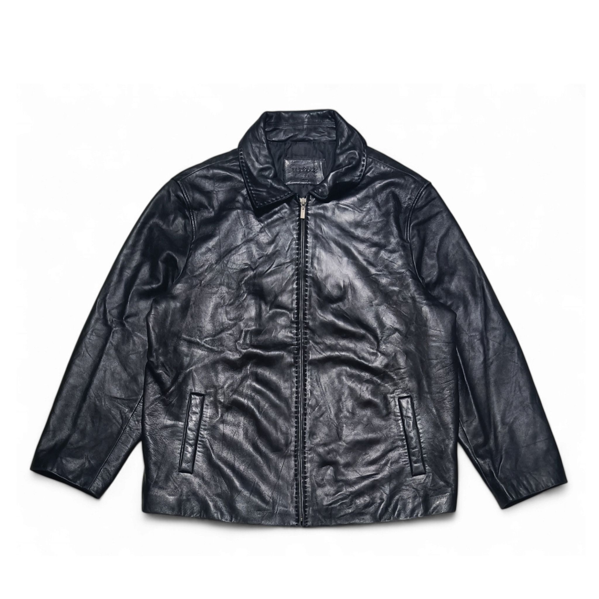 Vintage Vintage VAUTOUR Leather of Italy Sheepskin Leather Jacket Size US L / EU 52-54 / 3 - 1 Thumbnail