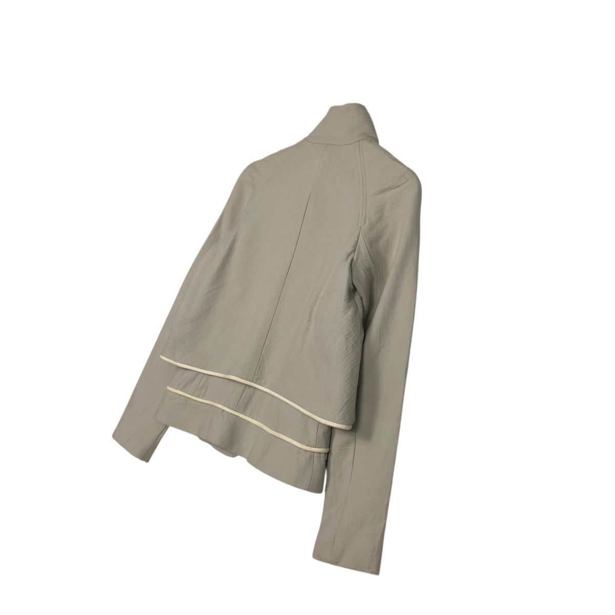 Hussein Chalayan 🔥CROPPED DOUBLE LAYER DESIGN JACKET HUSSEIN CHALAYAN Size M / US 6-8 / IT 42-44 - 12 Thumbnail