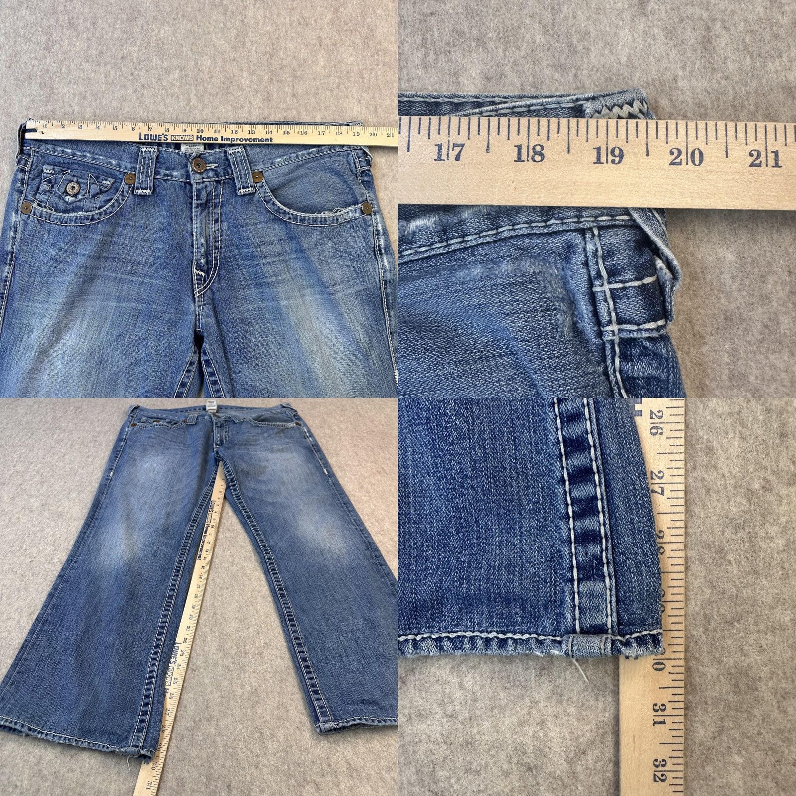 True Religion True Religion Jeans Mens 38x30 Ricky Big T Contrast Stitch Made USA Straight Leg Size US 38 / EU 54 - 8 Thumbnail
