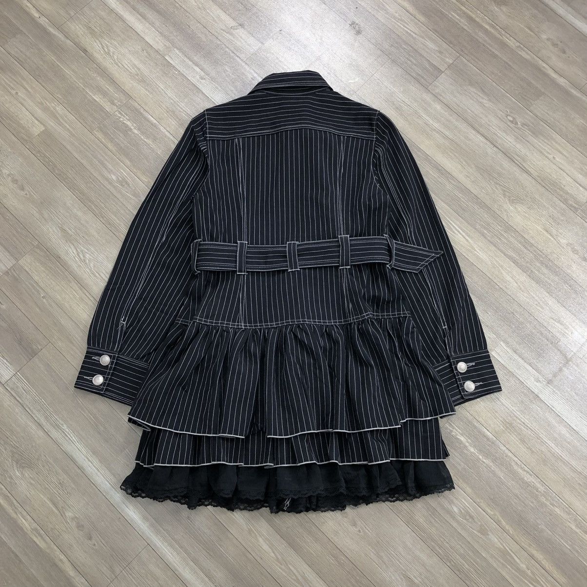If Six Was Nine Algonquins Stripped Blazers Dress Punk Gothic Grunge Opium Size M / US 6-8 / IT 42-44 - 23 Thumbnail