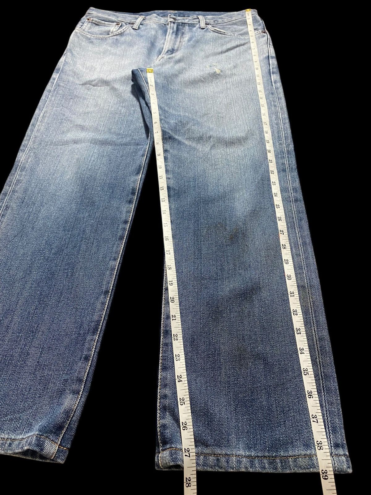 Edwin Vintage Japanese Brand Edwin 503 Faded Wash Distressed Jeans Size US 33 - 13 Thumbnail