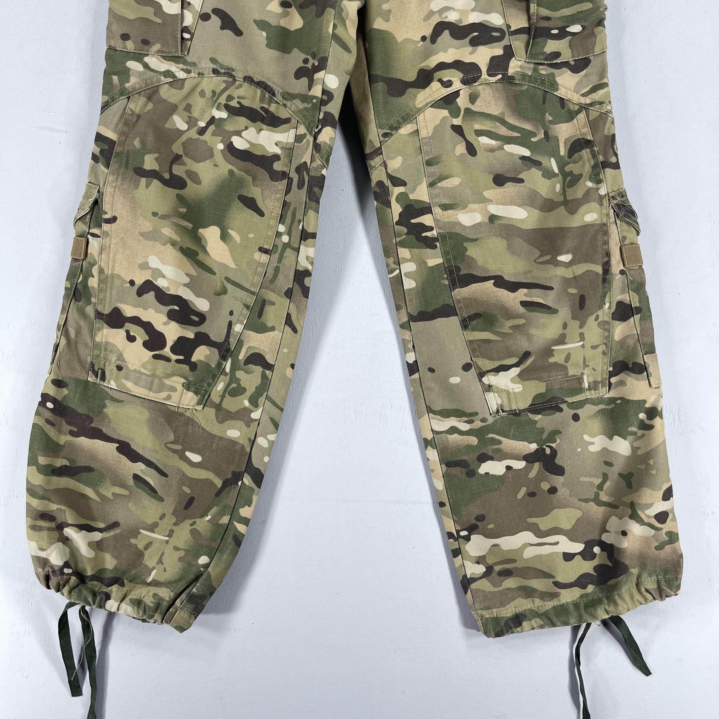 Vintage W28 L28 Vintage Military Camouflage Cargo Drawstring Pant Size US 27 - 5 Thumbnail