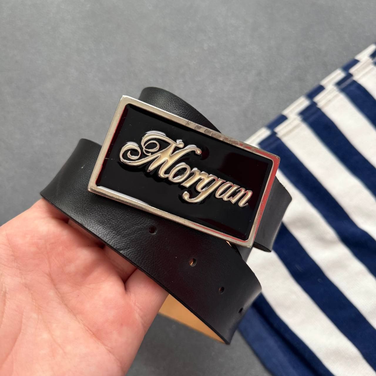 Japanese Brand × Vintage Morgan de Toi Vintage Y2K Faux Leather Belt Size ONE SIZE - 1 Thumbnail