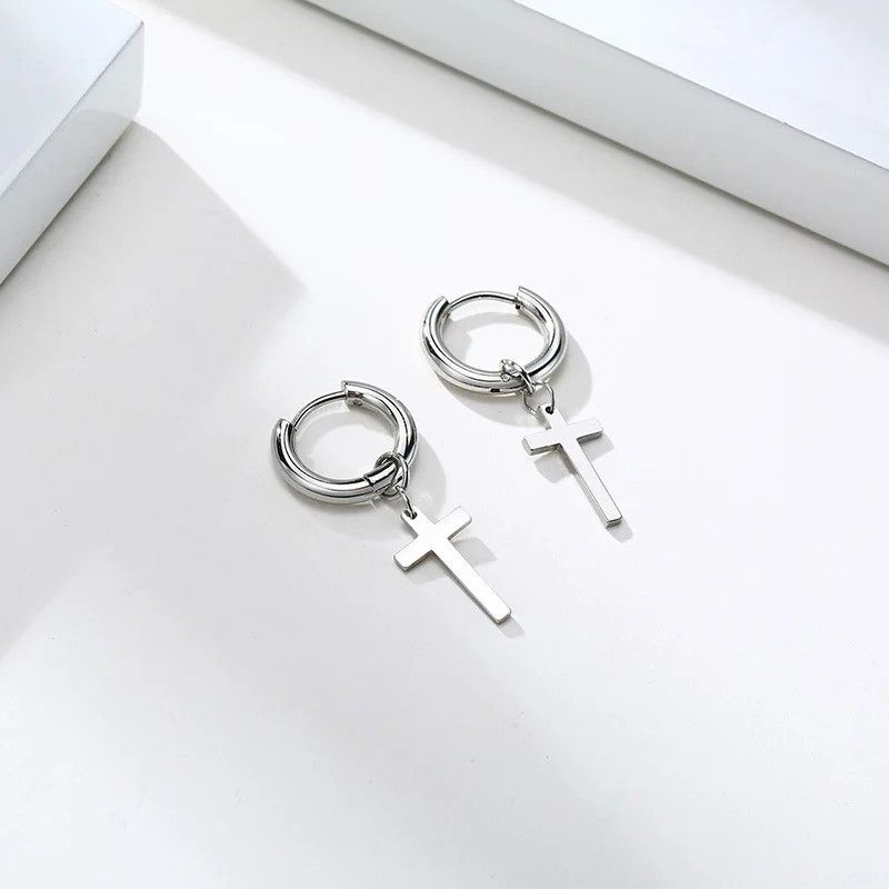 Japanese Brand × Vintage Cross Charm Earrings Size ONE SIZE - 2 Thumbnail