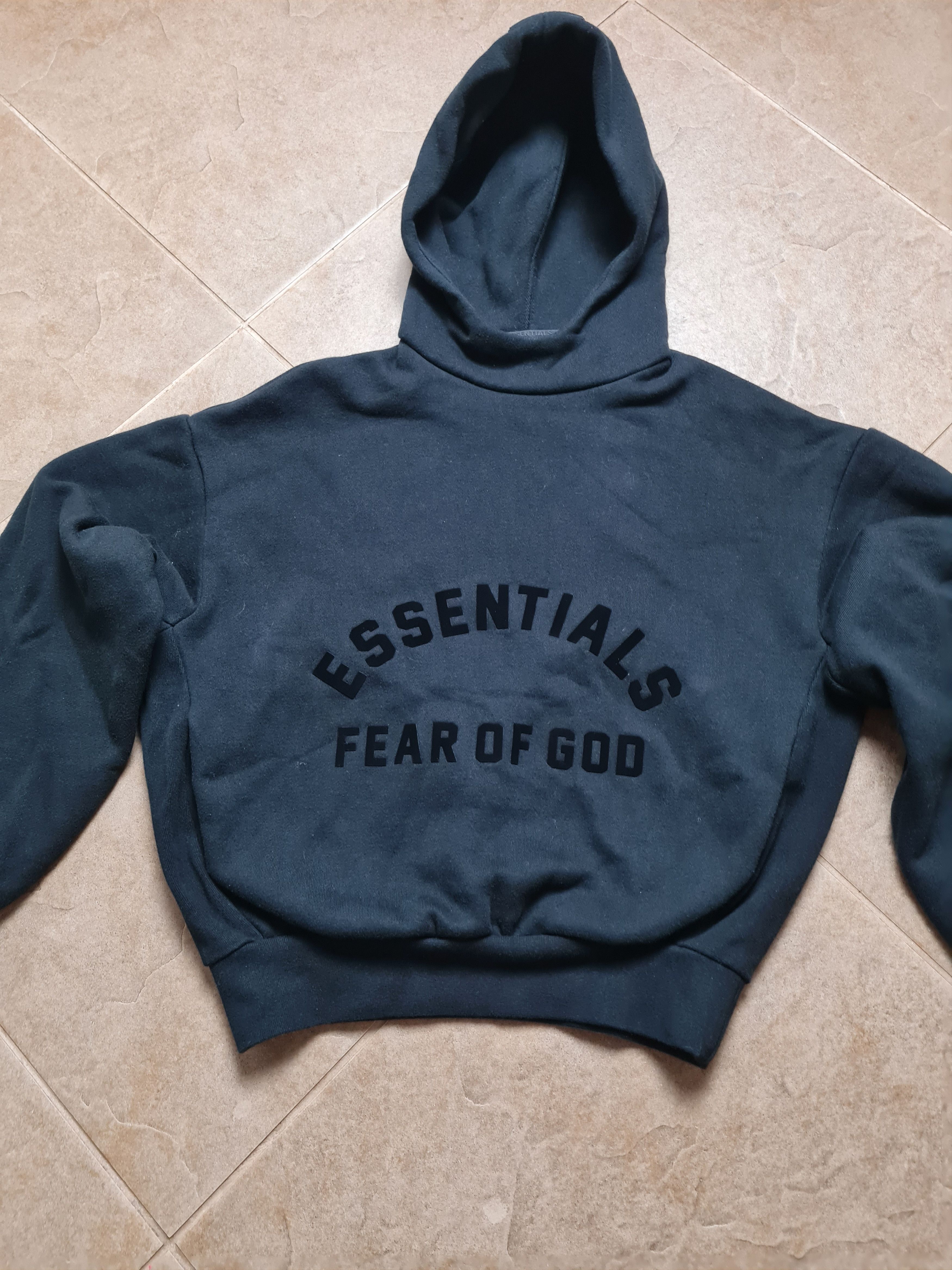 Essentials Womens Essential Fear Of God Pullover Jet Black Hoodie Size XS / US 0-2 / IT 36-38 - 4 Thumbnail