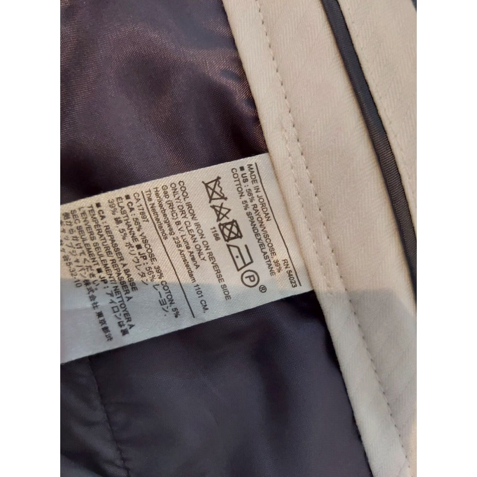 Banana Republic VINTAGE? (No) Banana Republic Dress Pants Womens 18 Blue Cotton Slack Chino Khaki Trouser Pants Size 40" / US 18 - 5 Thumbnail