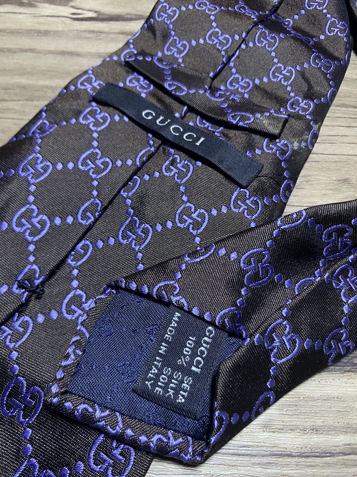 Gucci Gucci Mens GG Silk Tie Size ONE SIZE - 4 Thumbnail