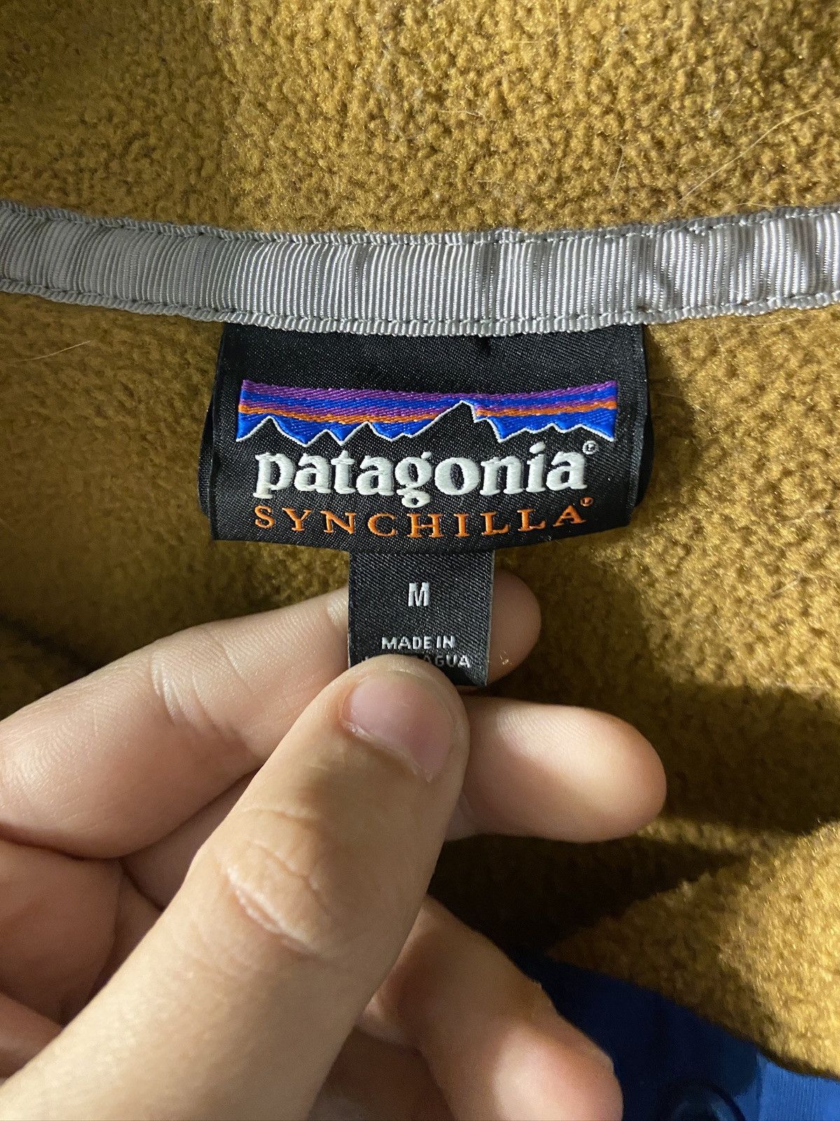 Patagonia Patagonia Synchilla orange/navy Sz M Size US M / EU 48-50 / 2 - 3 Thumbnail