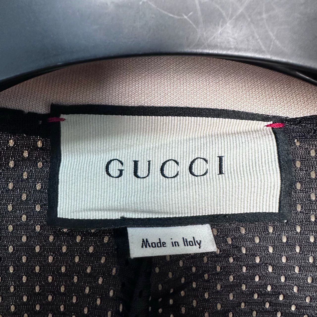 gucci striped zip-up jacket in size small