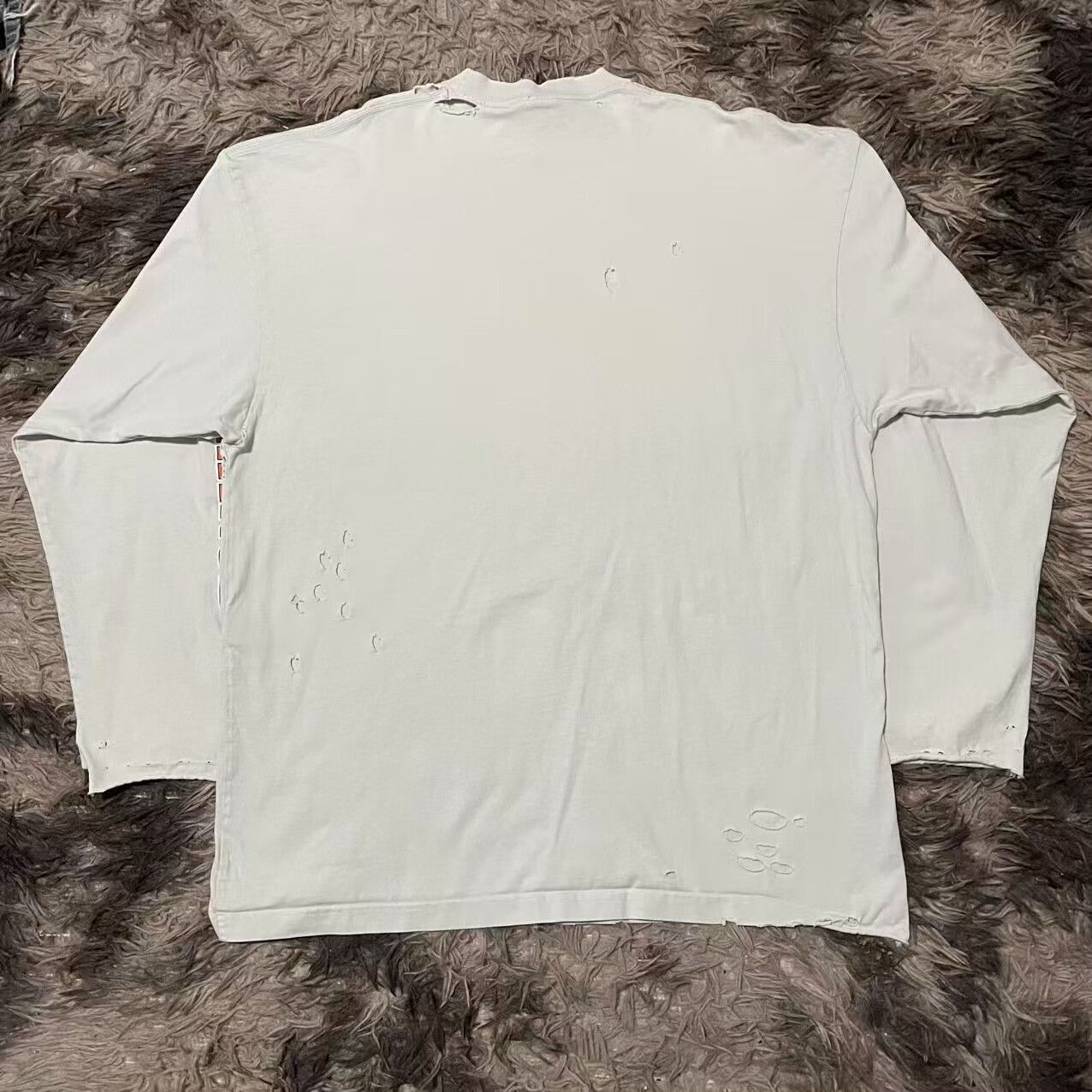 Balenciaga Balenciaga Long Sleeve Logo T-Shirt Size US XL / EU 56 / 4 - 2 Thumbnail