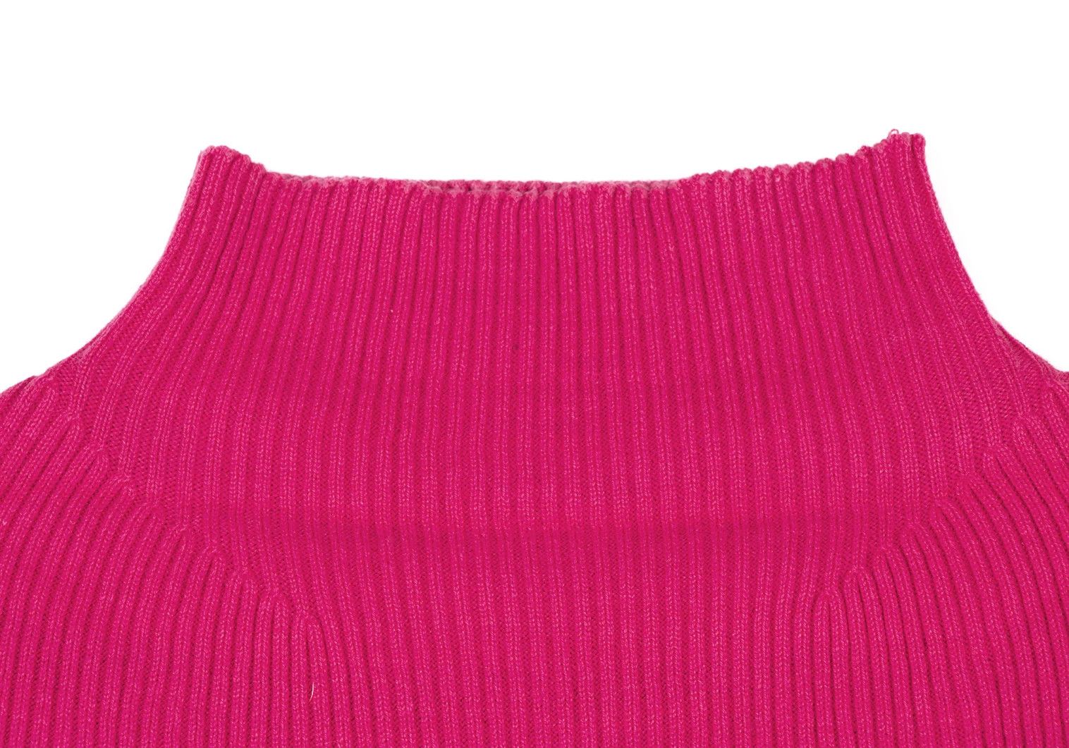 Jean Paul Gaultier Cotton Mock Neck Short Sleeve Rib Knit Sweater Pink 48 Size US M / EU 48-50 / 2 - 3 Thumbnail