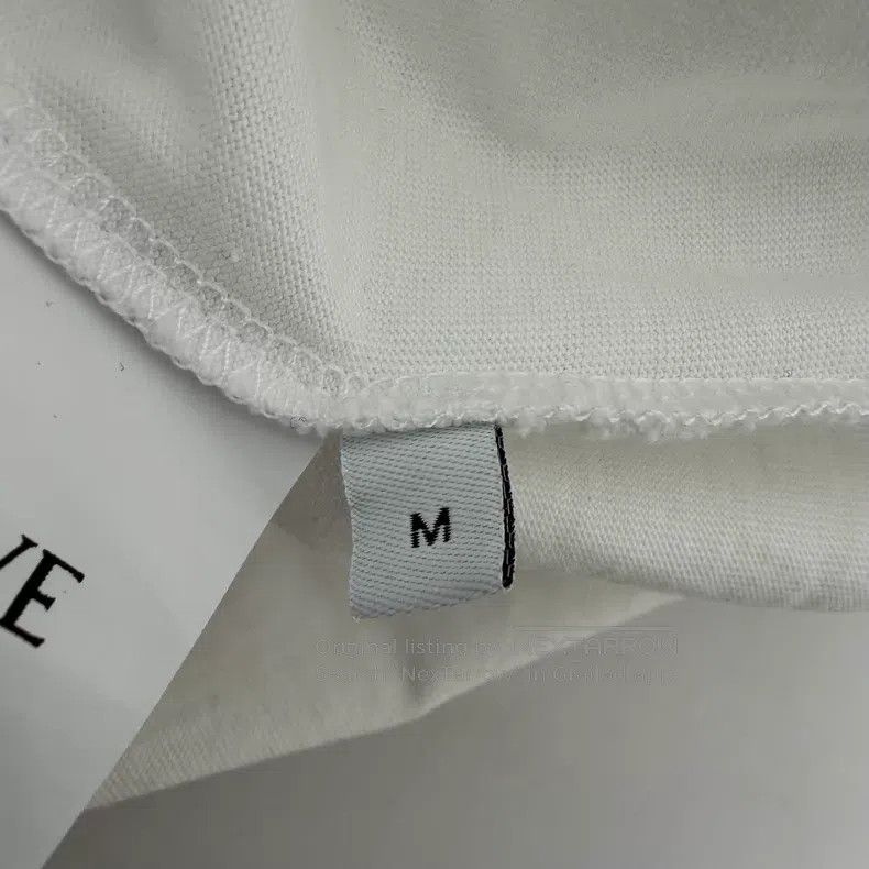 Loewe Loewe Classic Embroidered Logo Short Sleeve T-Shirt Size M / US 6-8 / IT 42-44 - 4 Thumbnail
