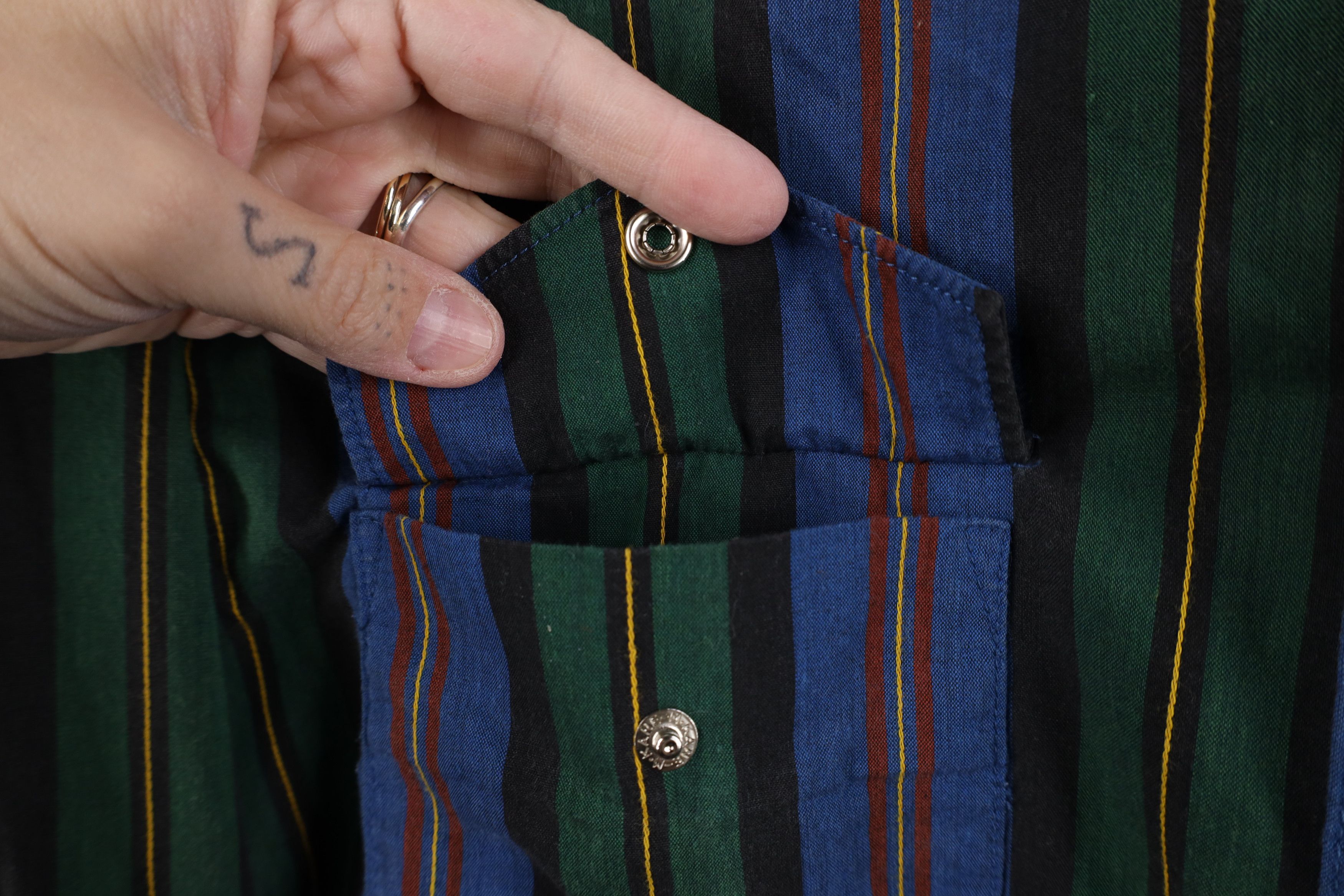 Wrangler Vintage 90s Wrangler Western Cowboy Brushpopper Button Shirt Size US M / EU 48-50 / 2 - 4 Thumbnail