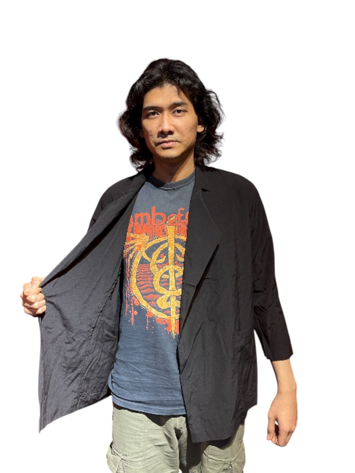 Issey Miyake PLANTATION BY ISSEY MIYAKE BUTTON LESS LIGHT JACKET Size US L / EU 52-54 / 3 - 14 Thumbnail