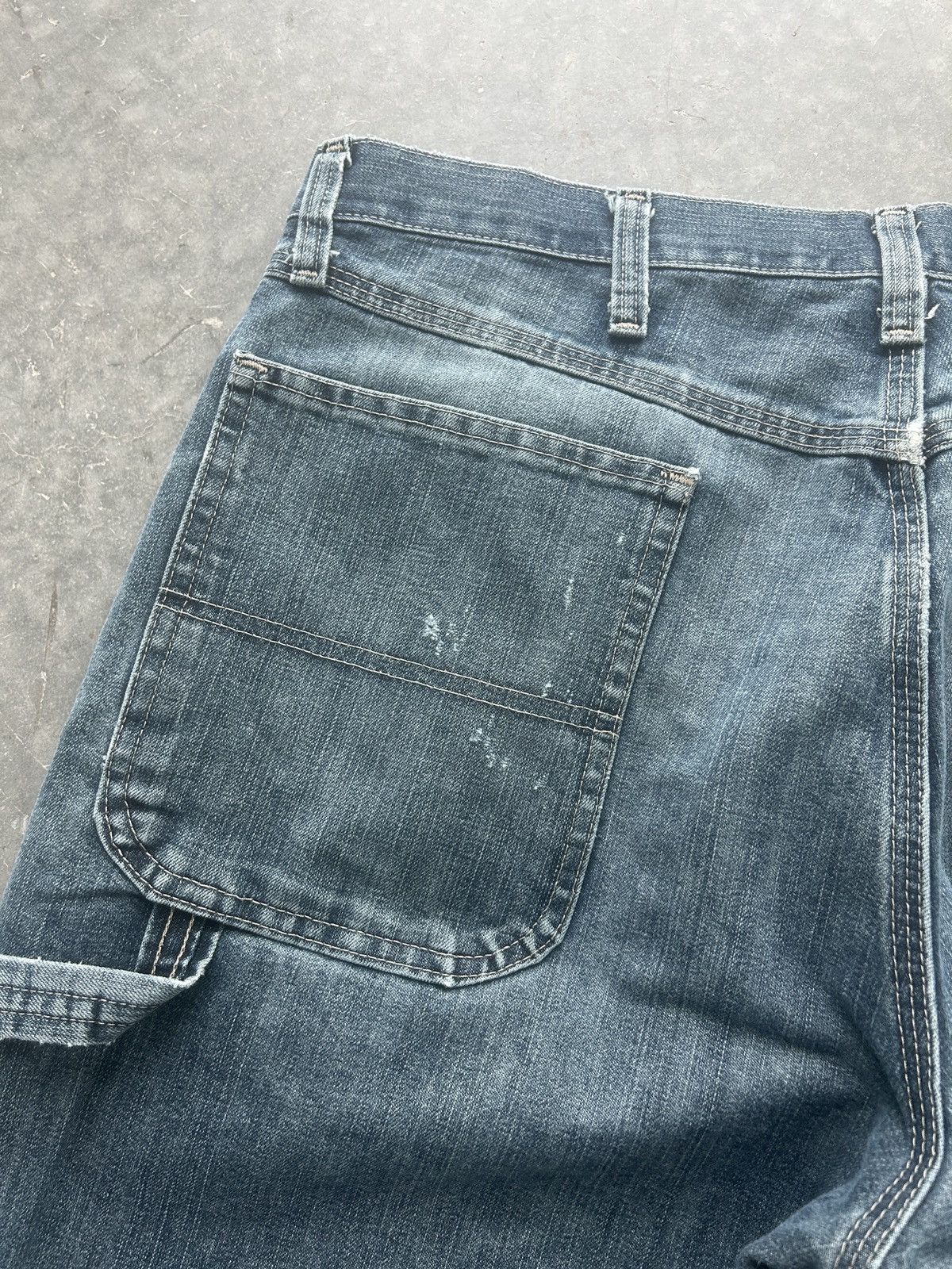 Vintage × Wrangler Vintage Y2K Carhartt Style Carpenter Denim Jeans Baggy Size US 34 / EU 50 - 8 Thumbnail