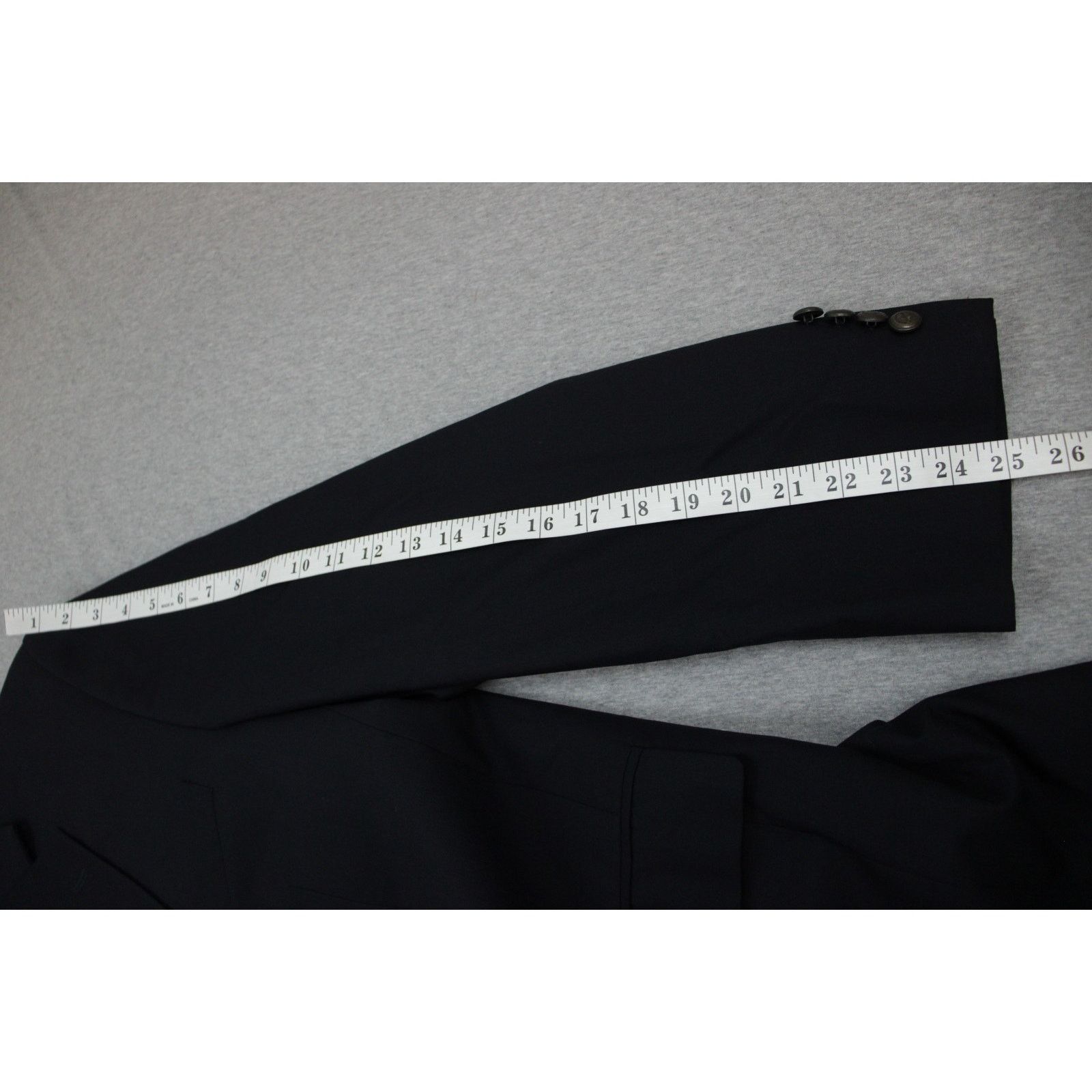 Jos. A. Bank Jos A Bank Blazer Mens Size 46R Navy Blue 100% Wool 2 Button Size 46R - 8 Thumbnail