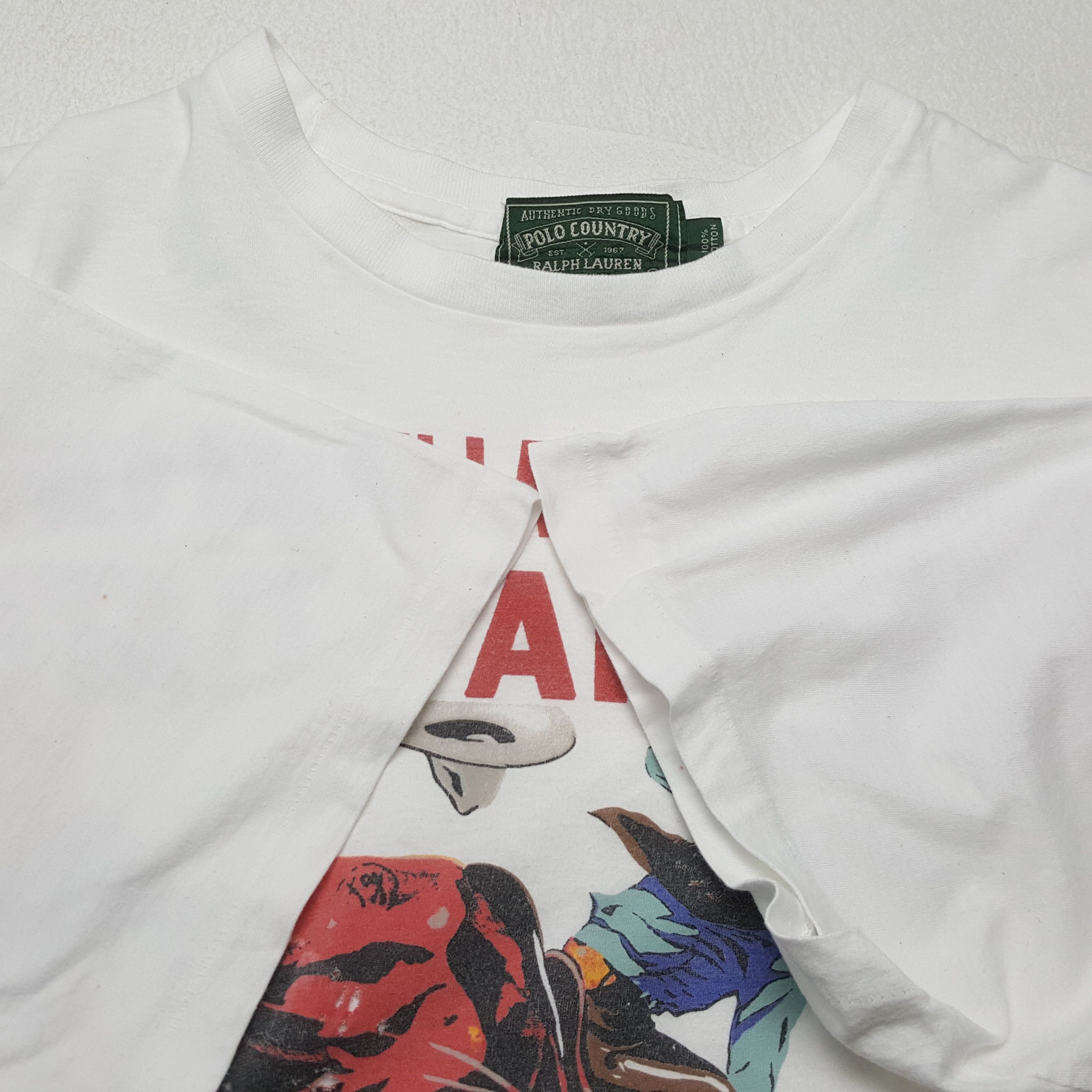 Polo Ralph Lauren × Vintage Vintage POLO RALPH LAUREN American Rare Cowboy Style T-Shirt Size US L / EU 52-54 / 3 - 6 Thumbnail