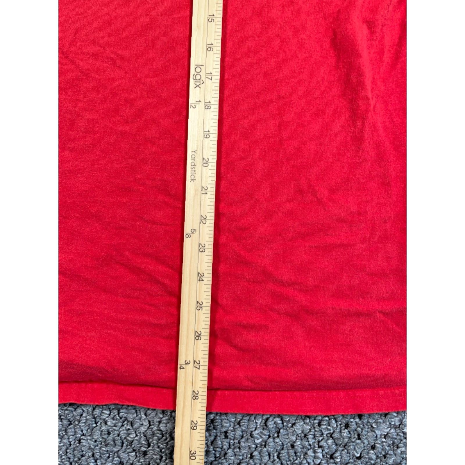 Nike VINTAGE Nike Swoosh T-Shirt Adult XL Red Crewneck Gray Tag Y2K Solid Blank Check Size US XL / EU 56 / 4 - 7 Thumbnail