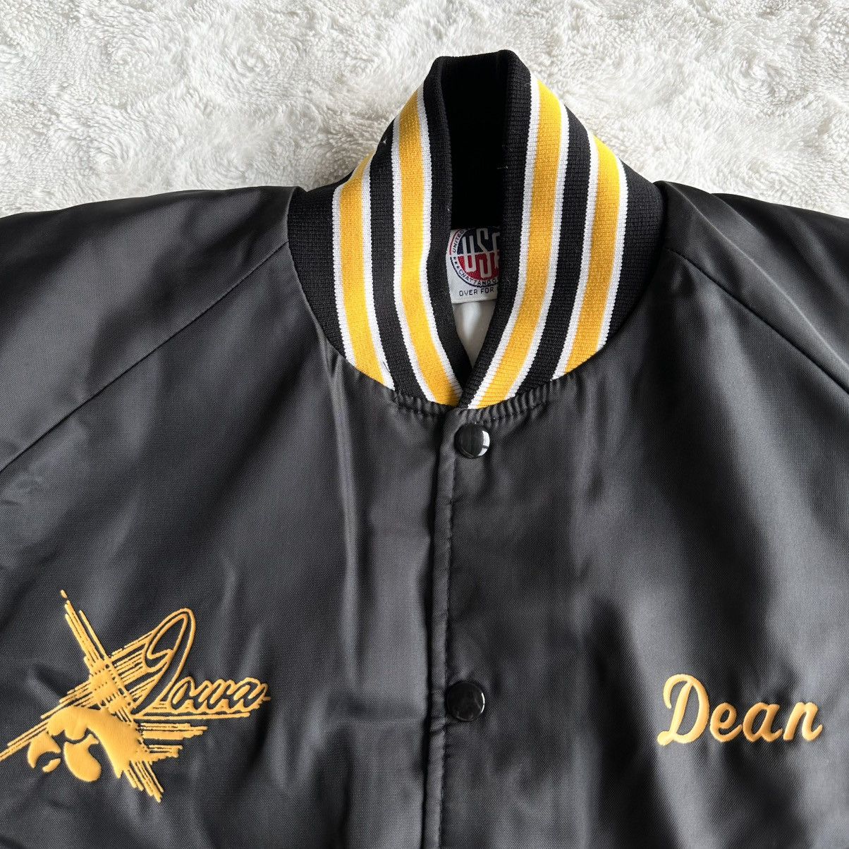 Other Vintage Iowa Satin Jacket Mens XL Black Hawkeyes Varsity Vtg Size US XL / EU 56 / 4 - 7 Thumbnail