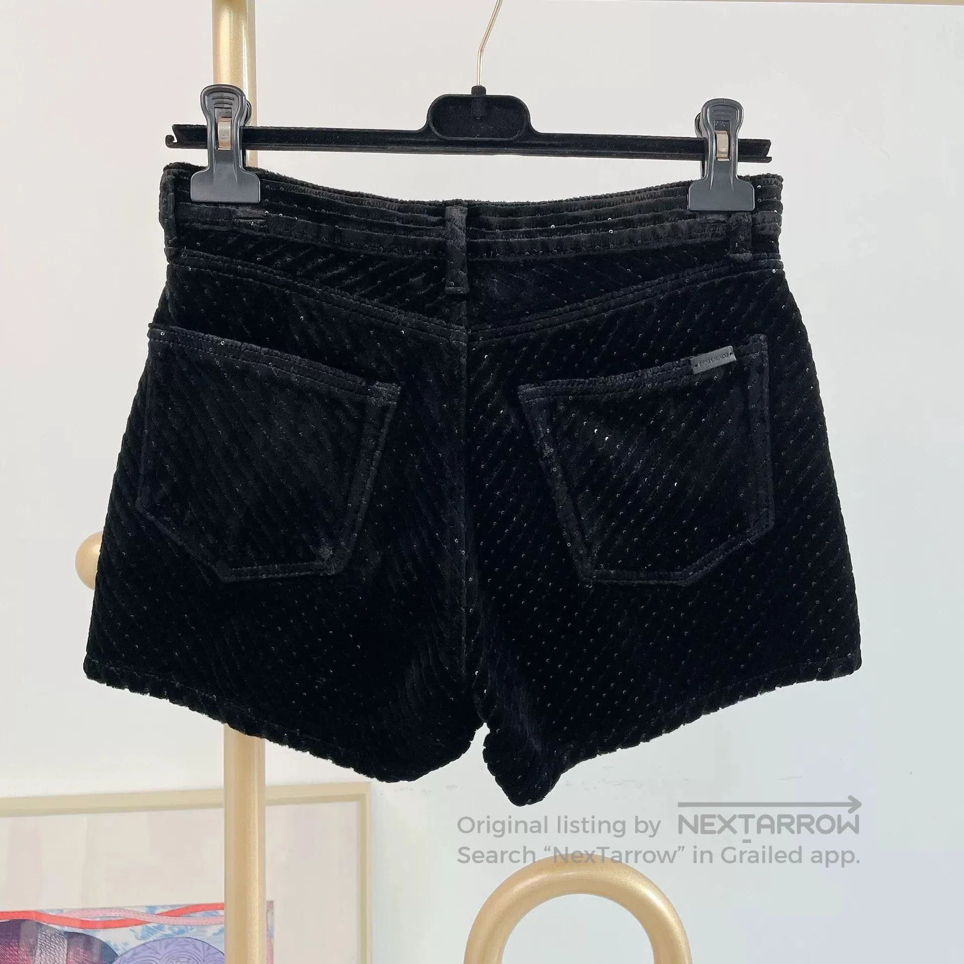 Saint Laurent Paris Saint Laurent Black Shorts. Size 27" / US 4 / IT 40 - 2 Thumbnail