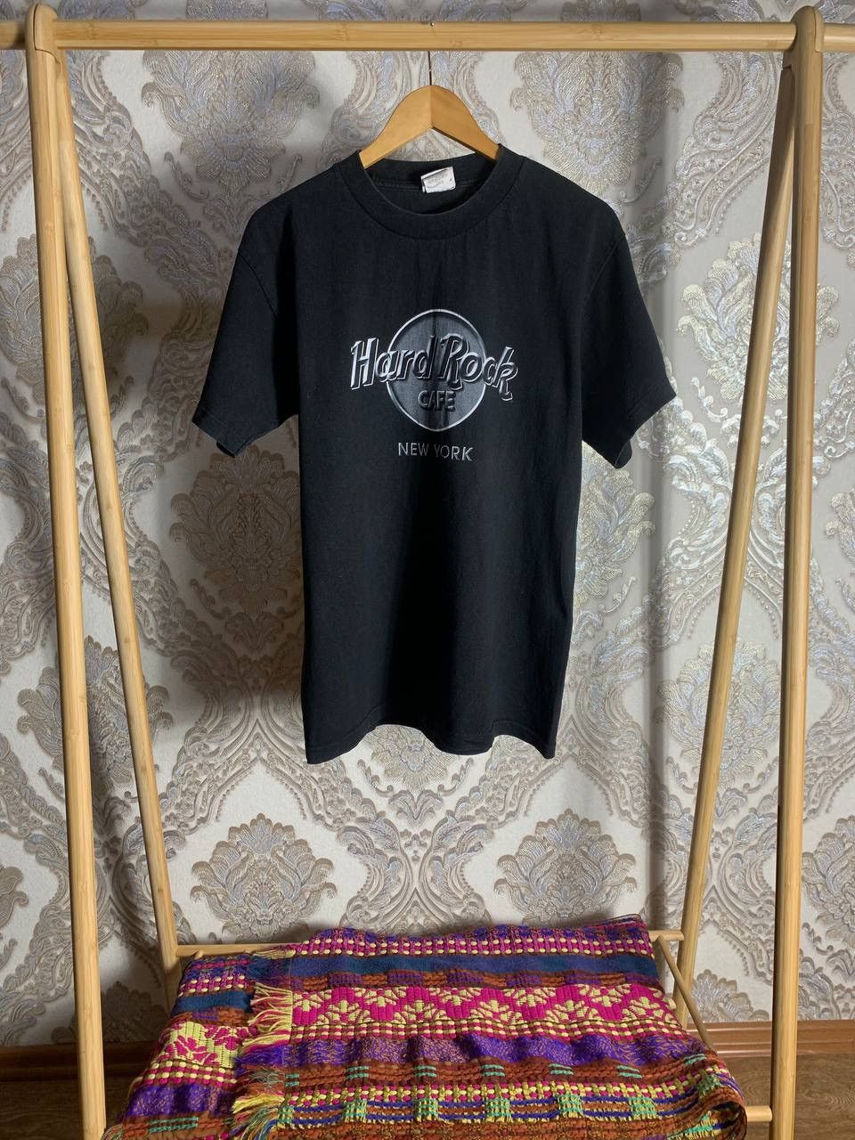 Pre-owned Hard Rock Cafe X Vintage Very Hard Rock Cafe New York T-shirt Y2k Made In Usa In Black