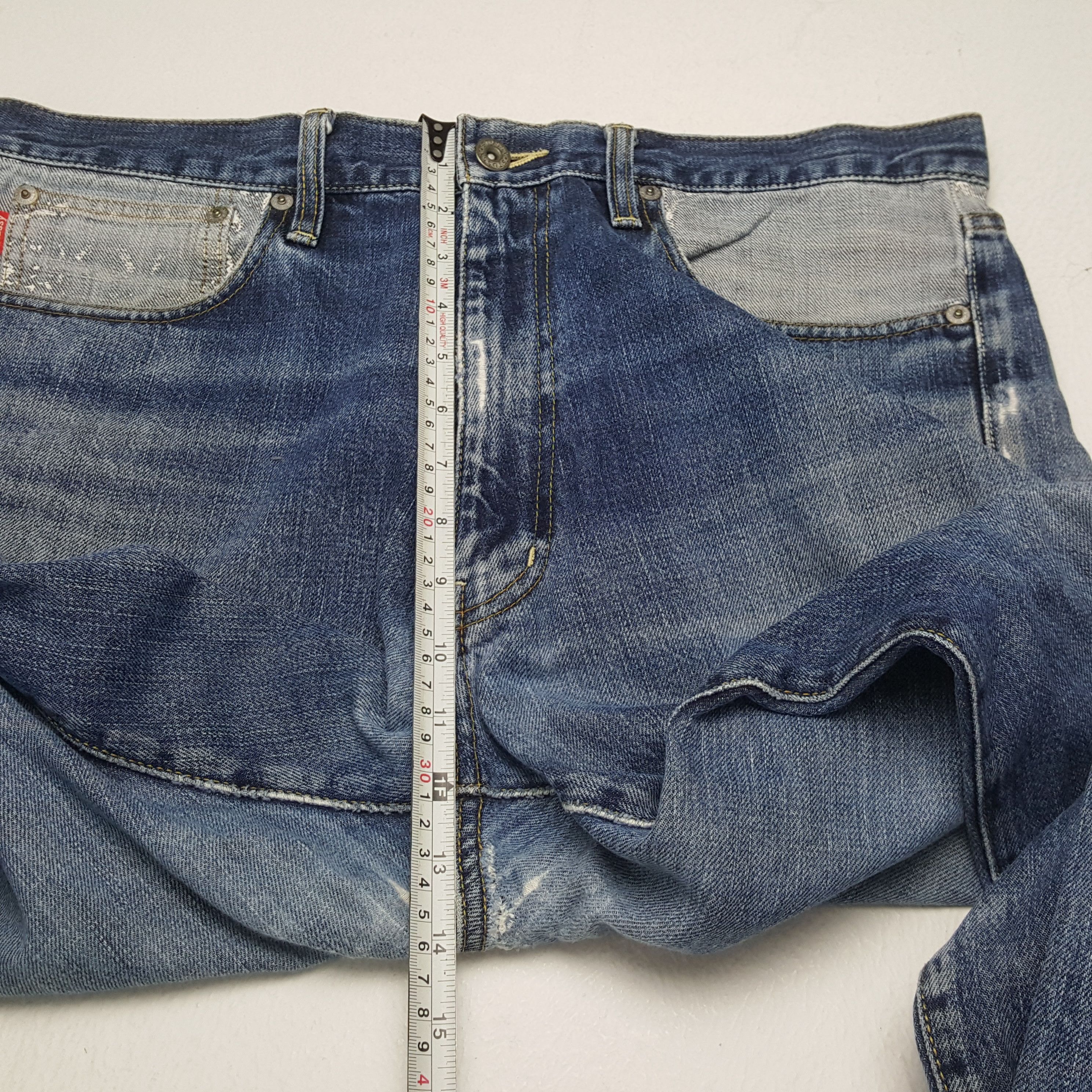 Stussy × Vintage STUSSY Streetwear Skateboard Style Distressed Jeans Size US 35 - 8 Thumbnail