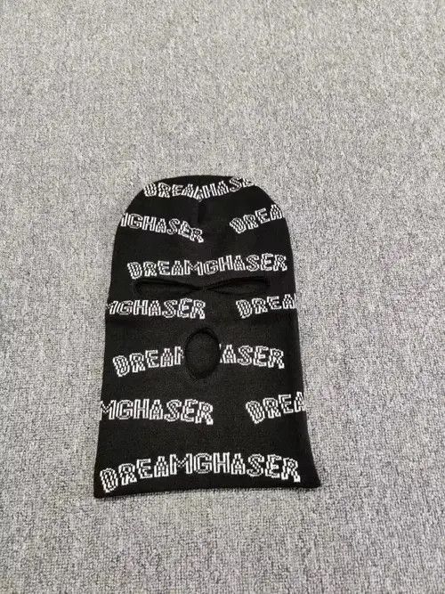 Japanese Brand Dream Chaser All Over Logo Ski Mask Face Cover Black Size ONE SIZE - 1 Thumbnail