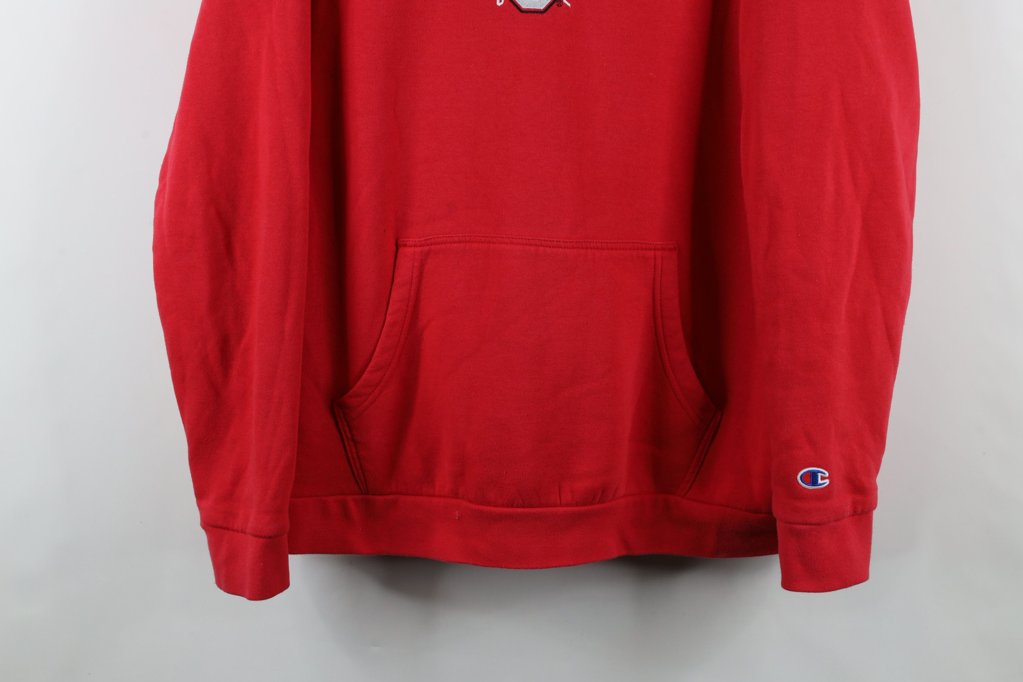 Champion × Vintage Vintage Champion Ohio State University Football Hoodie Red Size US XL / EU 56 / 4 - 3 Thumbnail