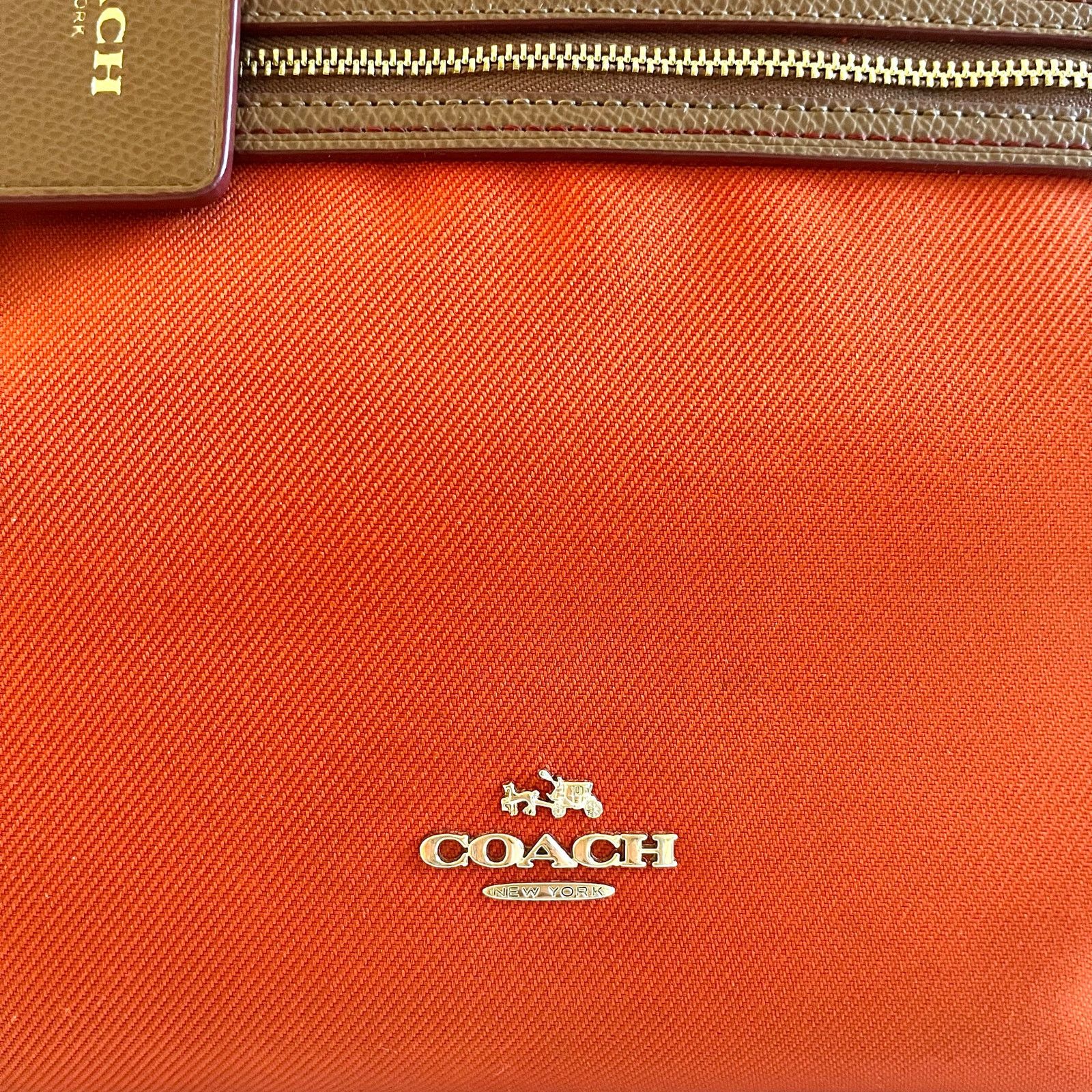 Coach COACH Sawyer Tote Bag, Orange, Fall Shoulder Bag Size ONE SIZE - 3 Thumbnail